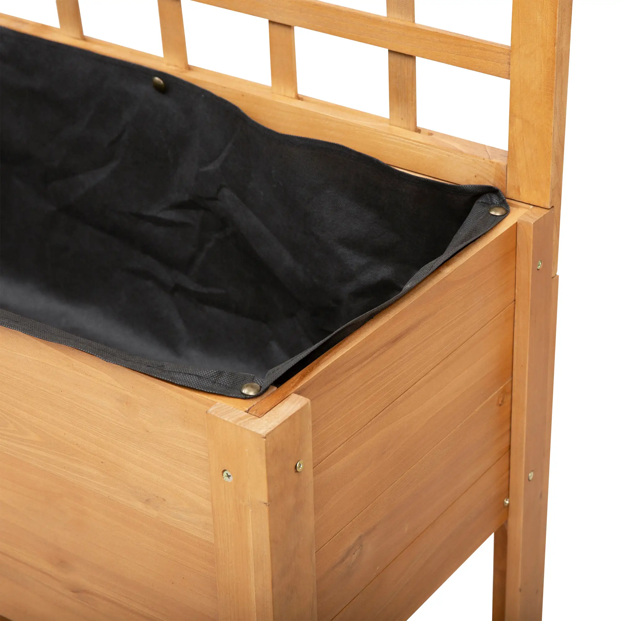 41.25"x15.75"x53.25" Wooden Raised Garden Bed, Flower Herb Box, Shelf Wheels, Outdoor Indoor - Image 9