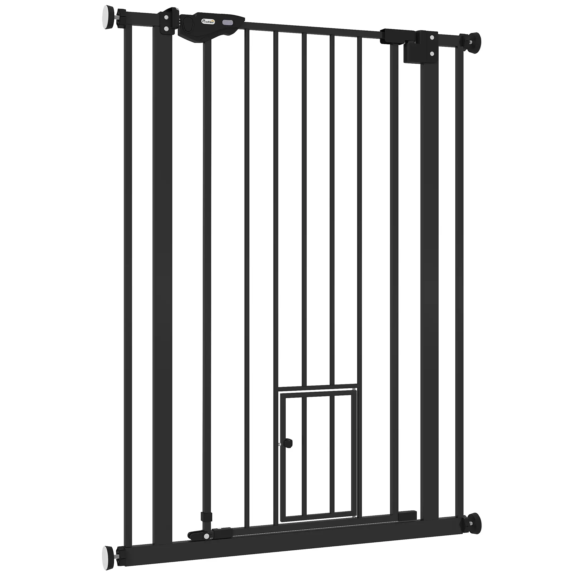41" Easy Open Indoor Dog Gate, Black - Image 11