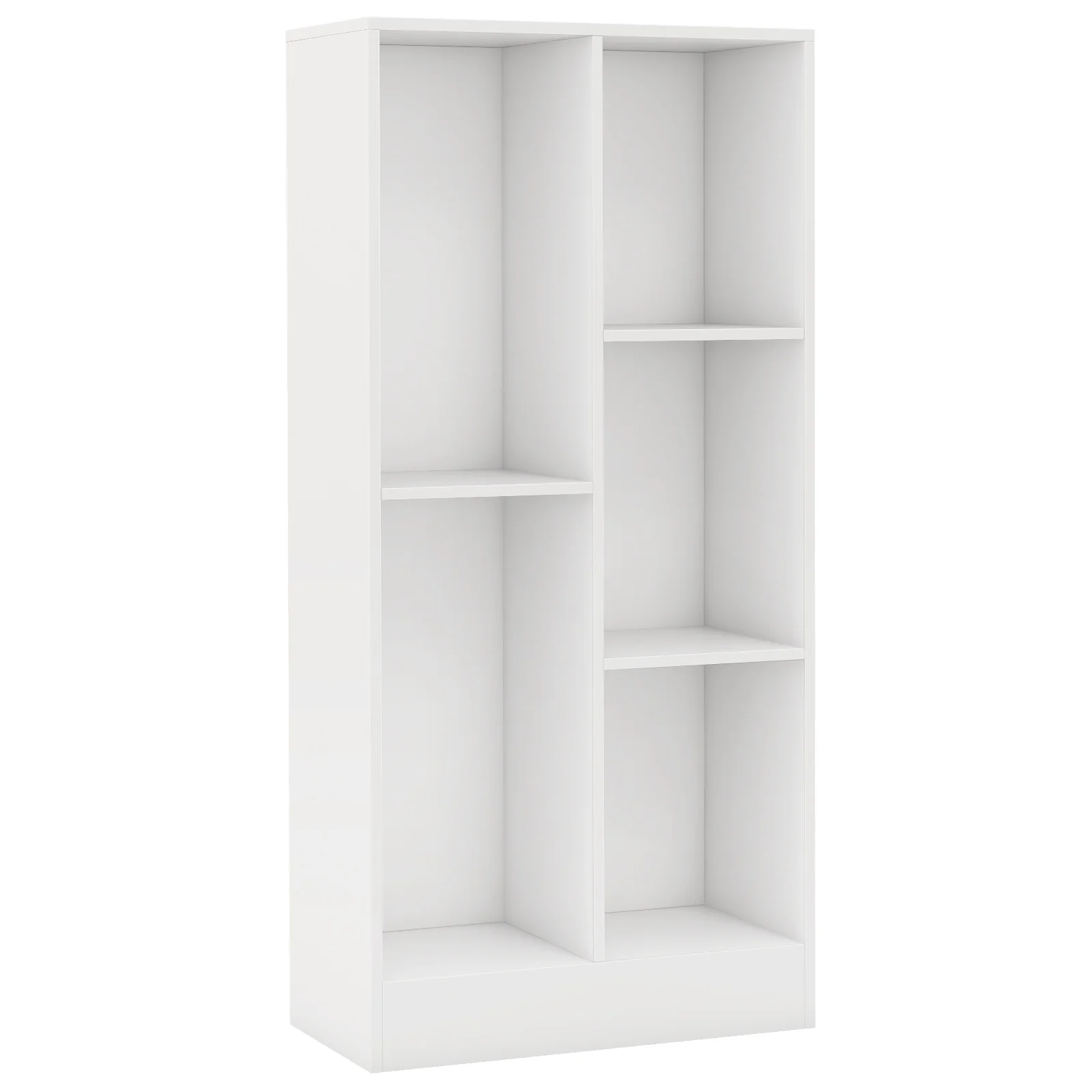 41 Inches 5-Cube Floor Bookcase, With Anti-Tipping Kits, White - Image 4