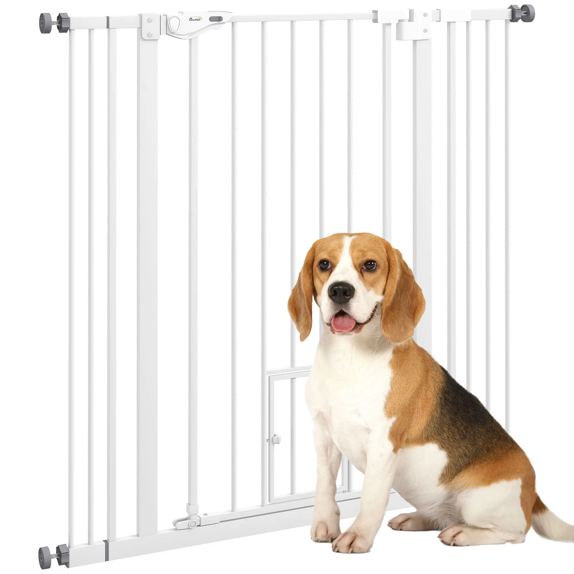 41" Indoor Dog Gate, Easy Open, White - Image 11