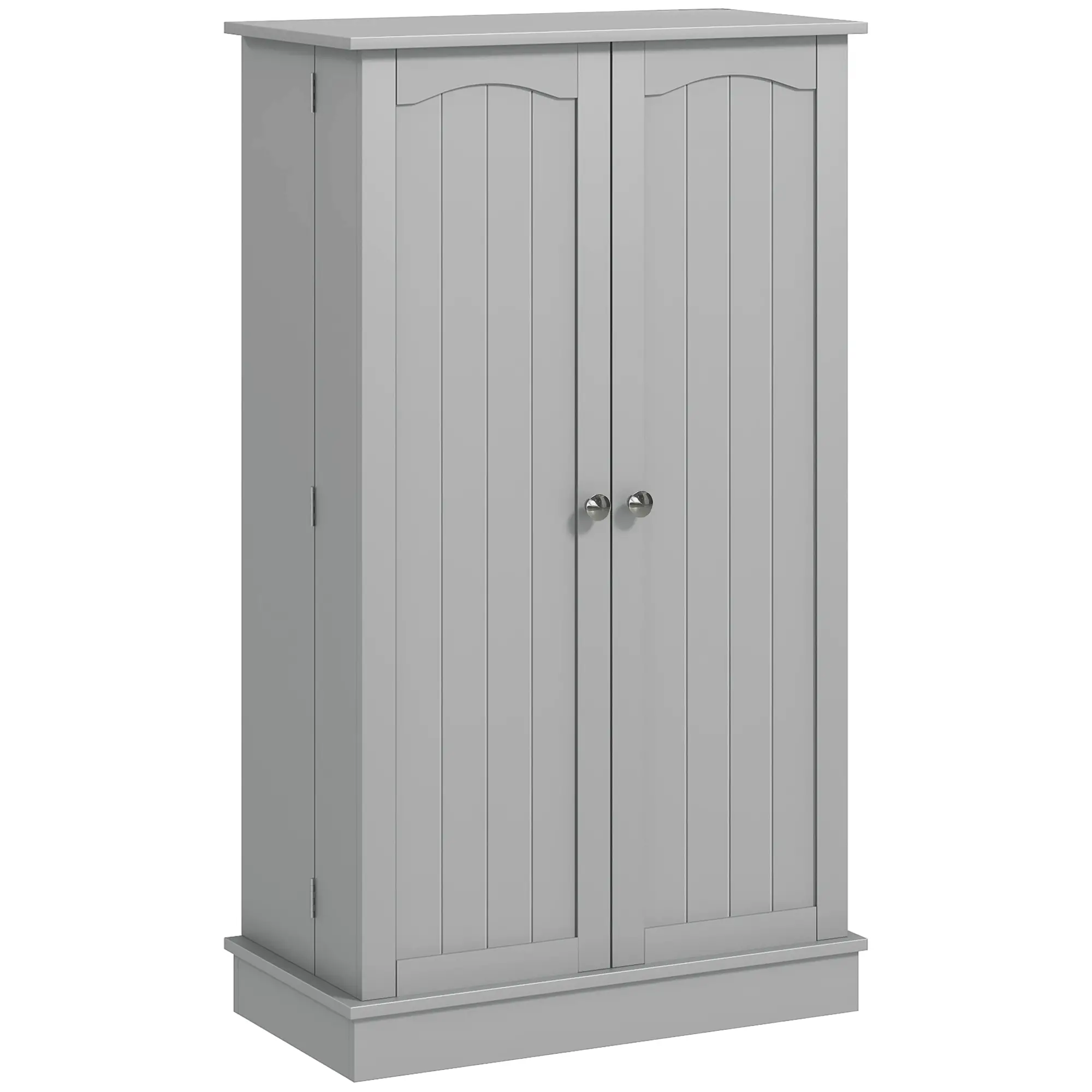 41 Storage Cabinet, 2-Door Kitchen Pantry, 5-Tier Shelving, Grey