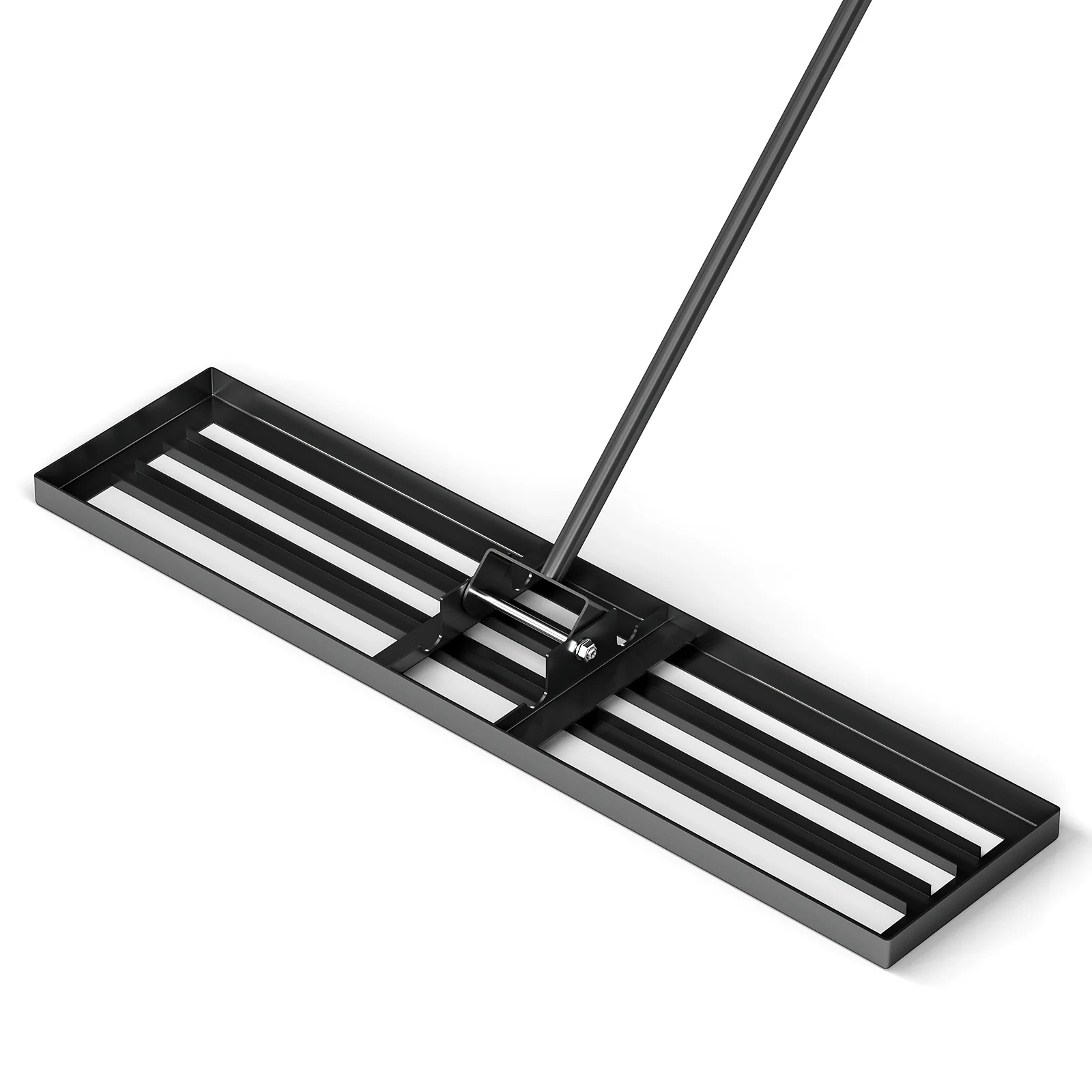 42 x 10 Inch Lawn Leveling Rake, Ergonomic Handle, Black - Image 4
