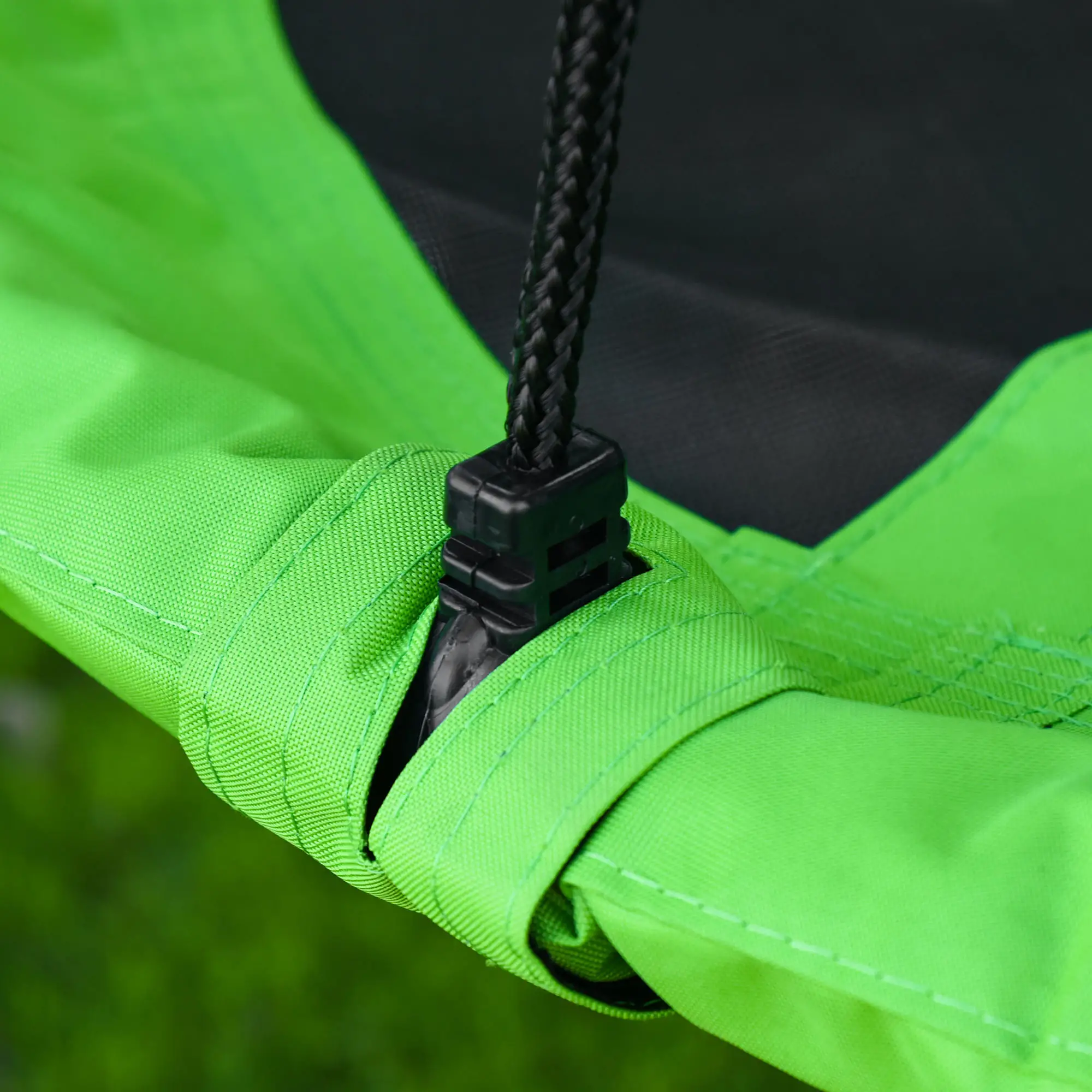 43.25" Saucer Swing, Adjustable Rope Seat, Indoor Outdoor, Green - Image 9