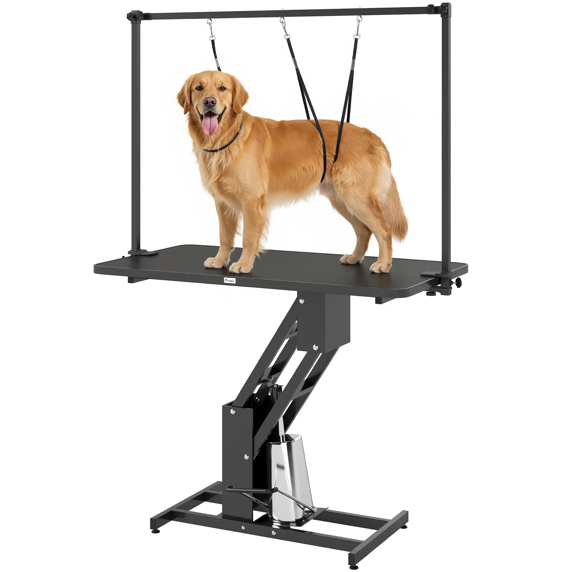 43" L Hydraulic Dog Grooming Table, Z-Lift Height Adjustable Pet Grooming Table with Noose and Non-Slip Tabletop - Image 11