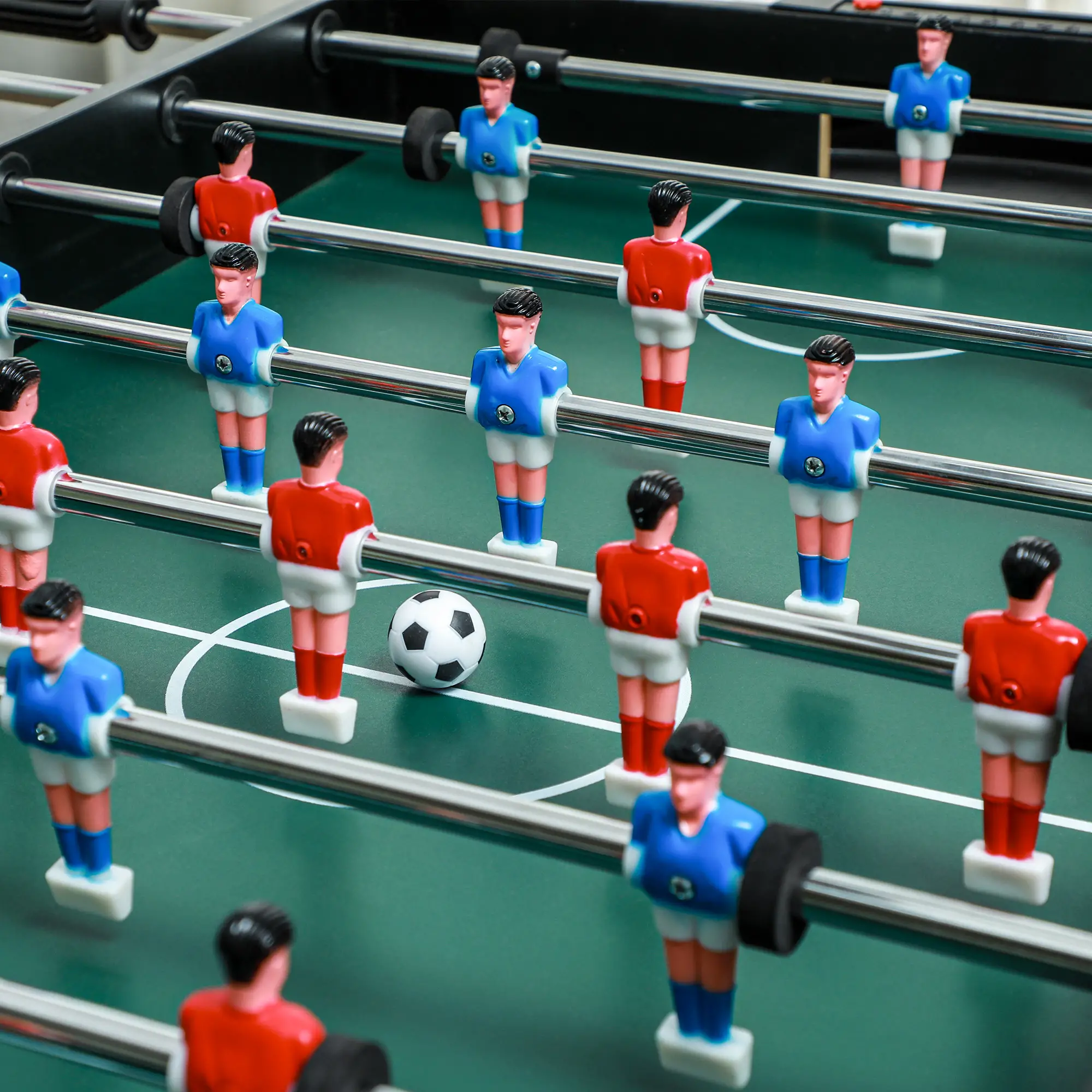 43'' Multi-Gaming Table, Billiards Hockey Tennis Foosball, Family Fun - Image 9