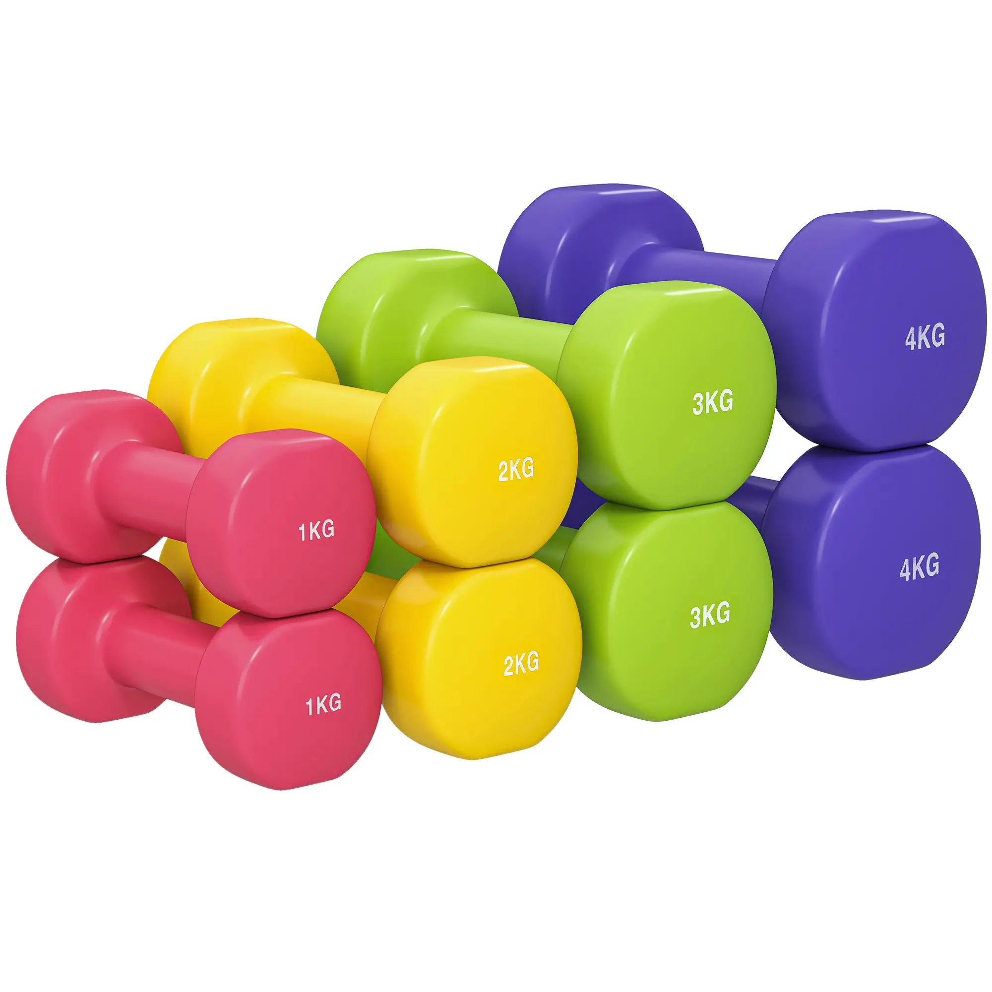 44lbs Hex Dumbbell Set, Hand Weights for Home Gym, Multi-Colour - Image 11