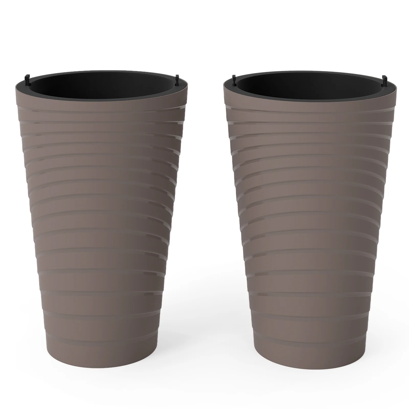 45 cm Tall Flower Pot Set Of 2, Brown - Image 5