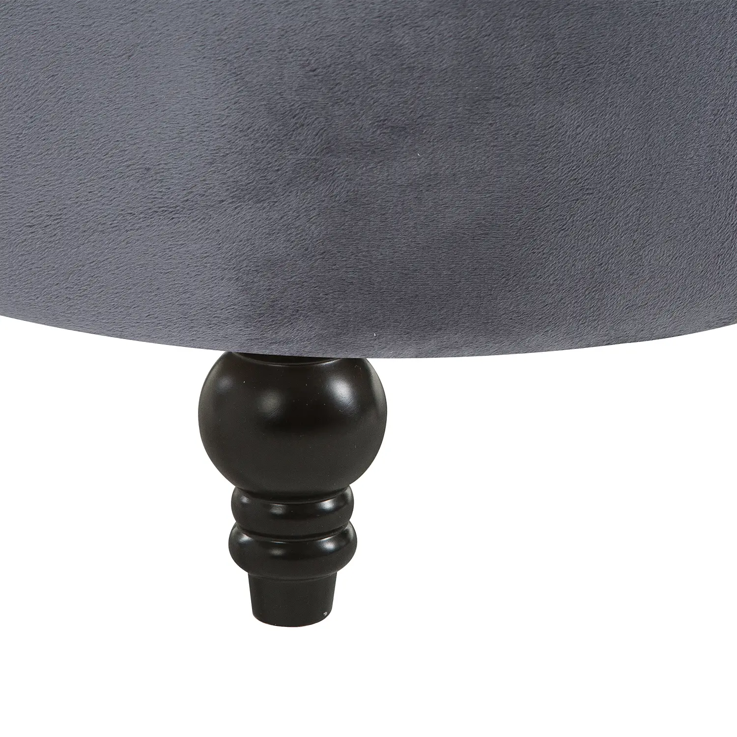 45" Tufted High Back Velvet Accent Chair, Soft Padded Lounge, Ash Grey - Image 9