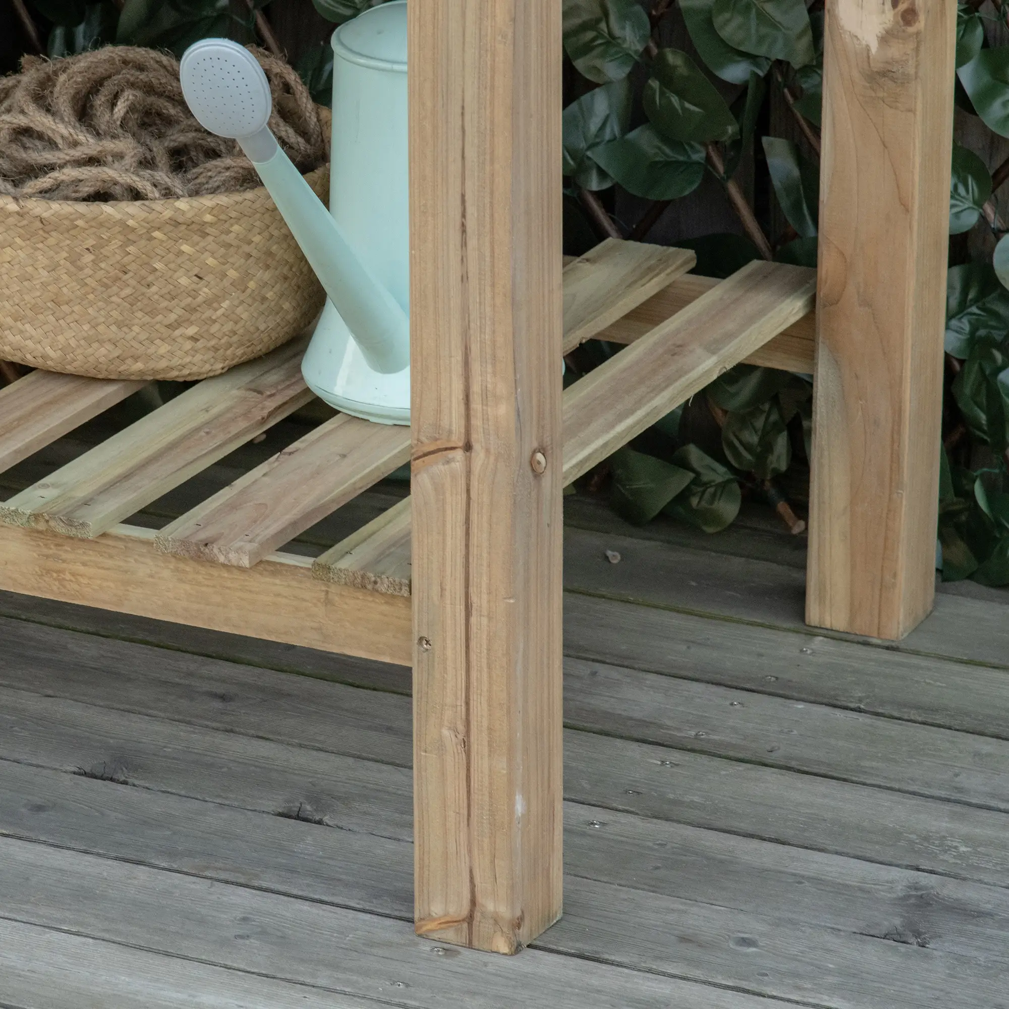 45" x 22" x 33" Elevated Planter Box With Legs, Storage Shelf, Raised Garden Bed - Image 11