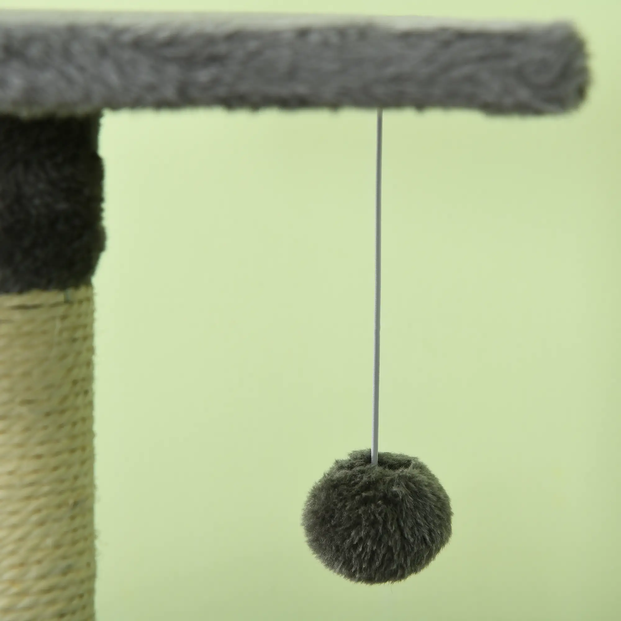 46Inch Cat Tree, Multi Level Tower for Large Cats, Grey - Image 9