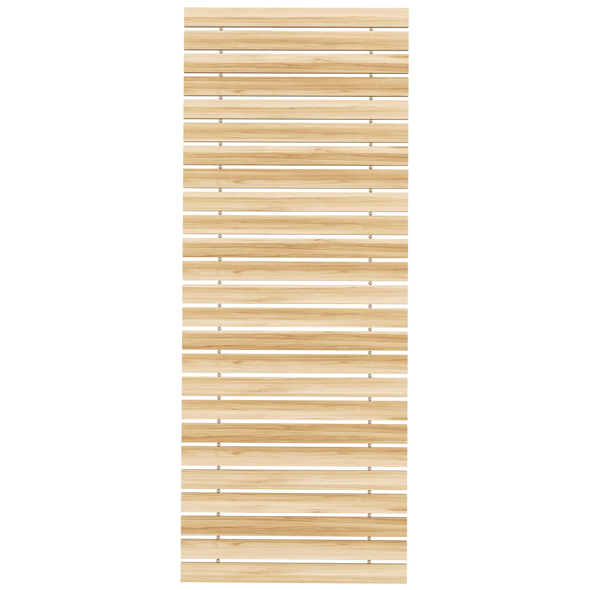 47" Wooden Garden Pathway, Outdoor Roll Out Walkway, Natural Wood Finish