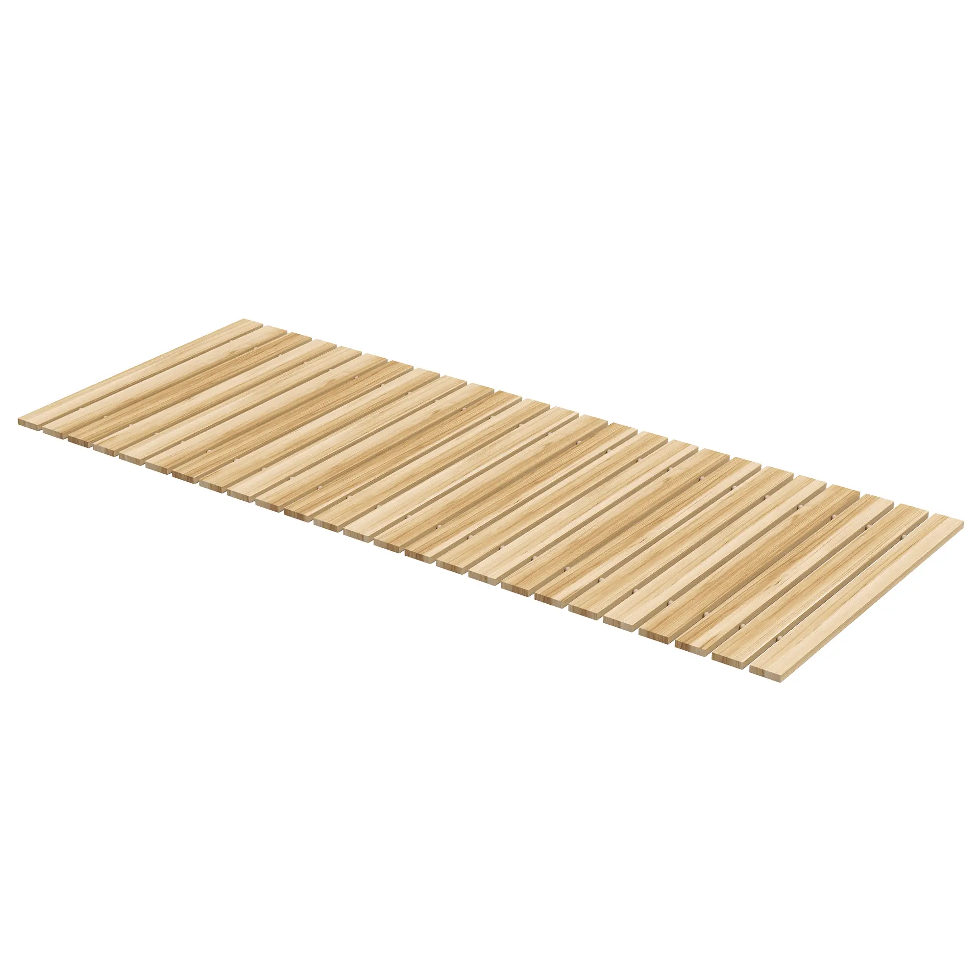 47" Wooden Garden Pathway, Outdoor Roll Out Walkway, Natural Wood Finish - Image 11