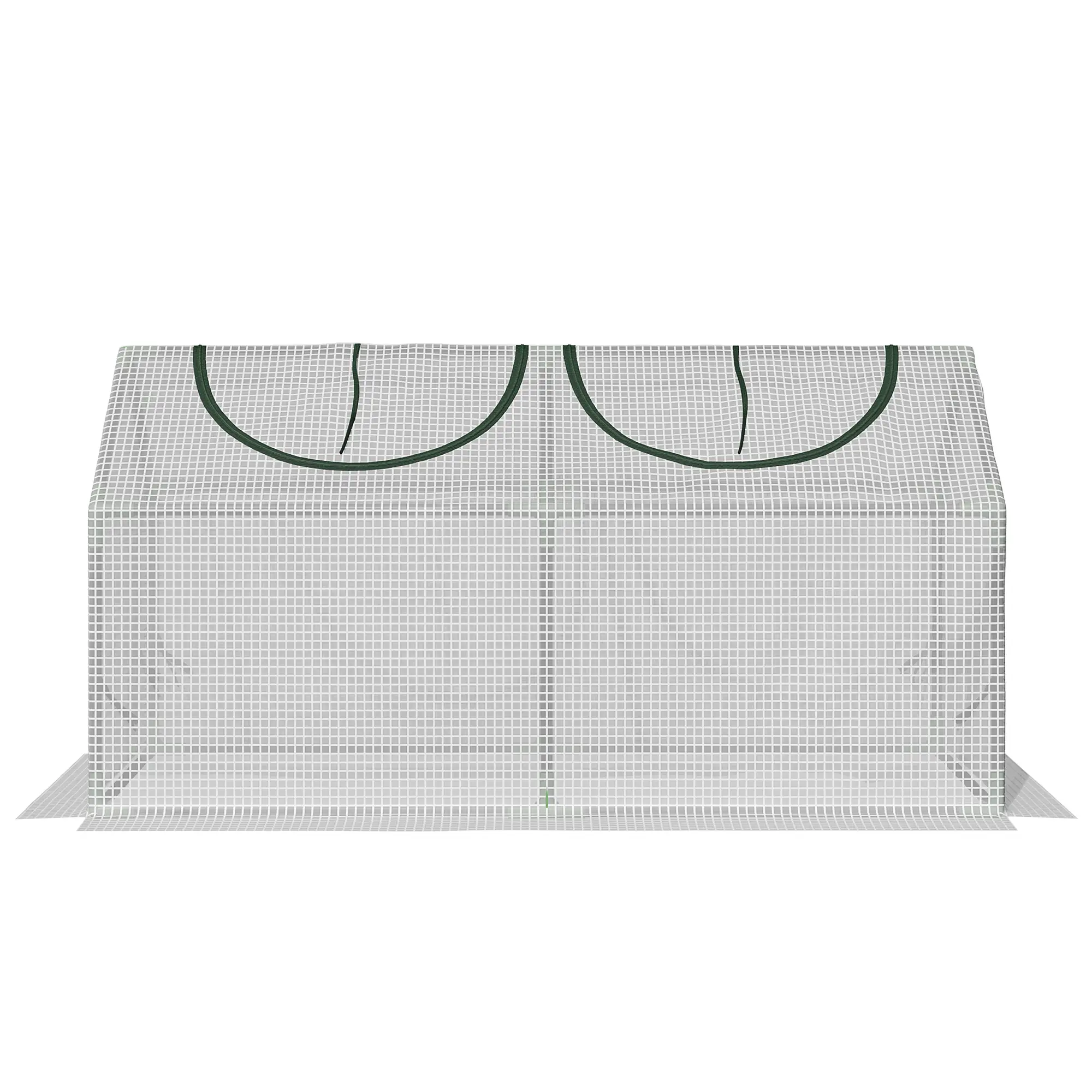47" x 24" x 24" Mini Tunnel Greenhouse, Steel Frame, PE Cover, White - Image 13