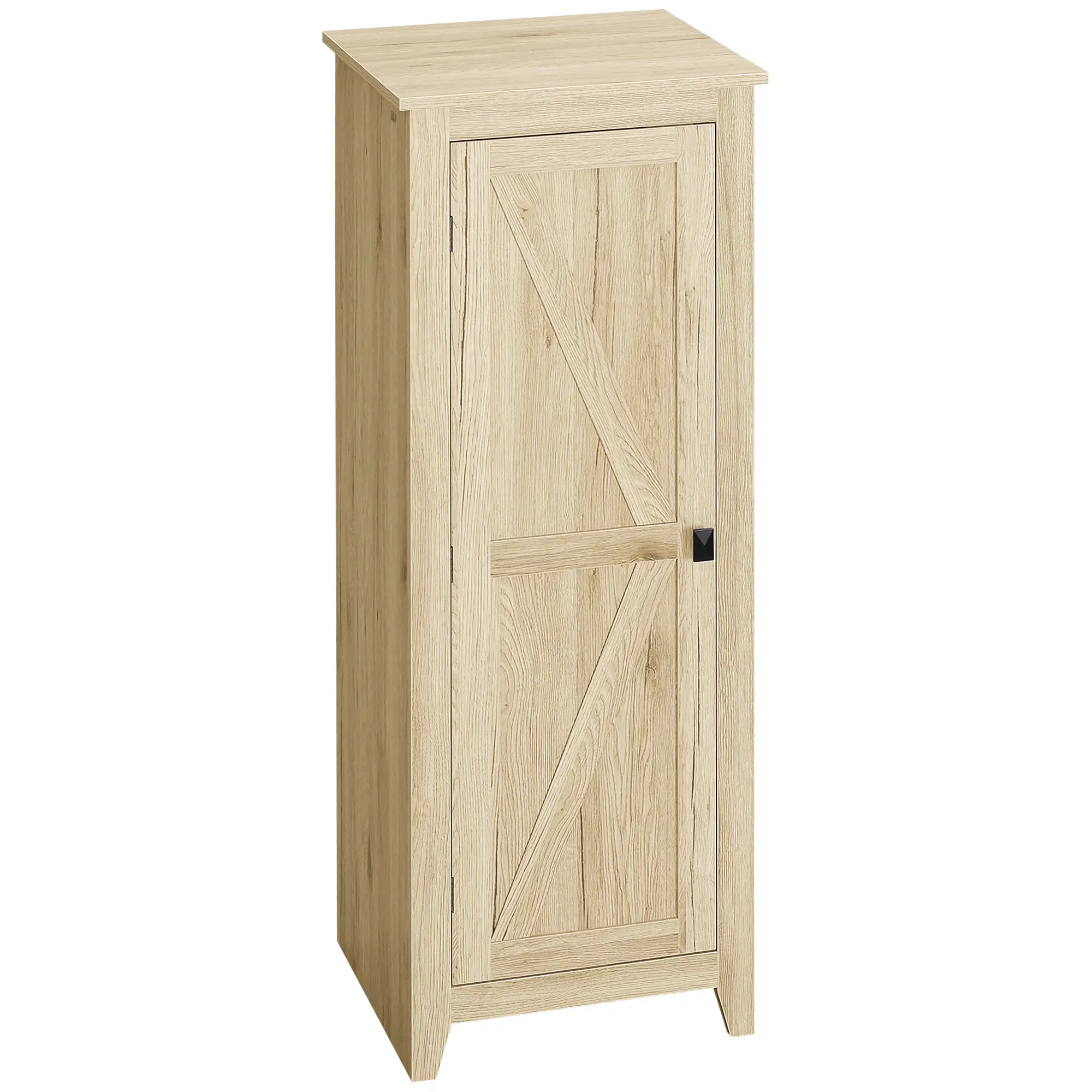 48" Farmhouse Kitchen Pantry Cabinet, Adjustable Shelves, Natural - Image 11