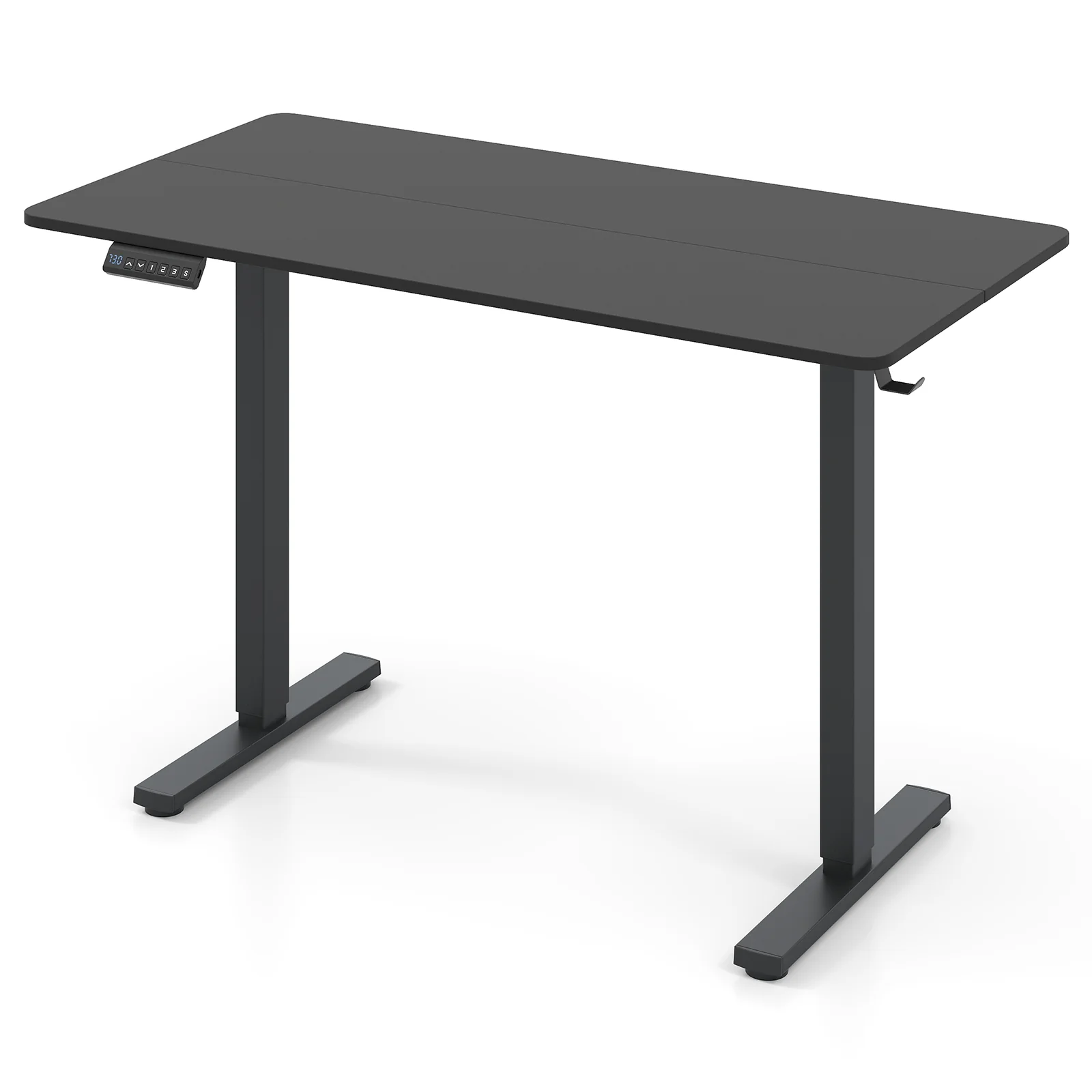 48 Inch x 24 Inch Electric Standing Desk, 3 Memory Settings, Black