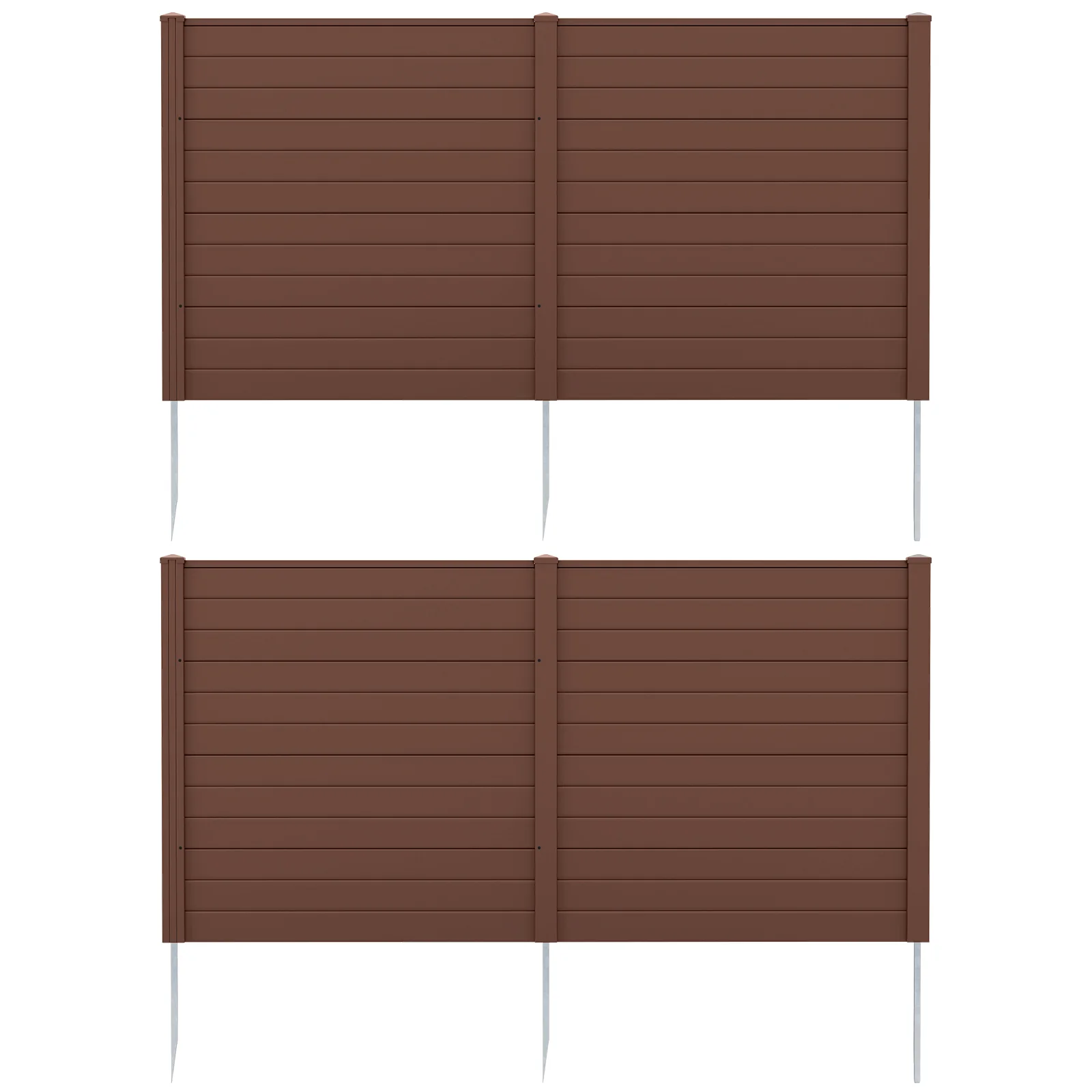 48 x 48 Inch Air Conditioner Enclosure, Brown - Image 4