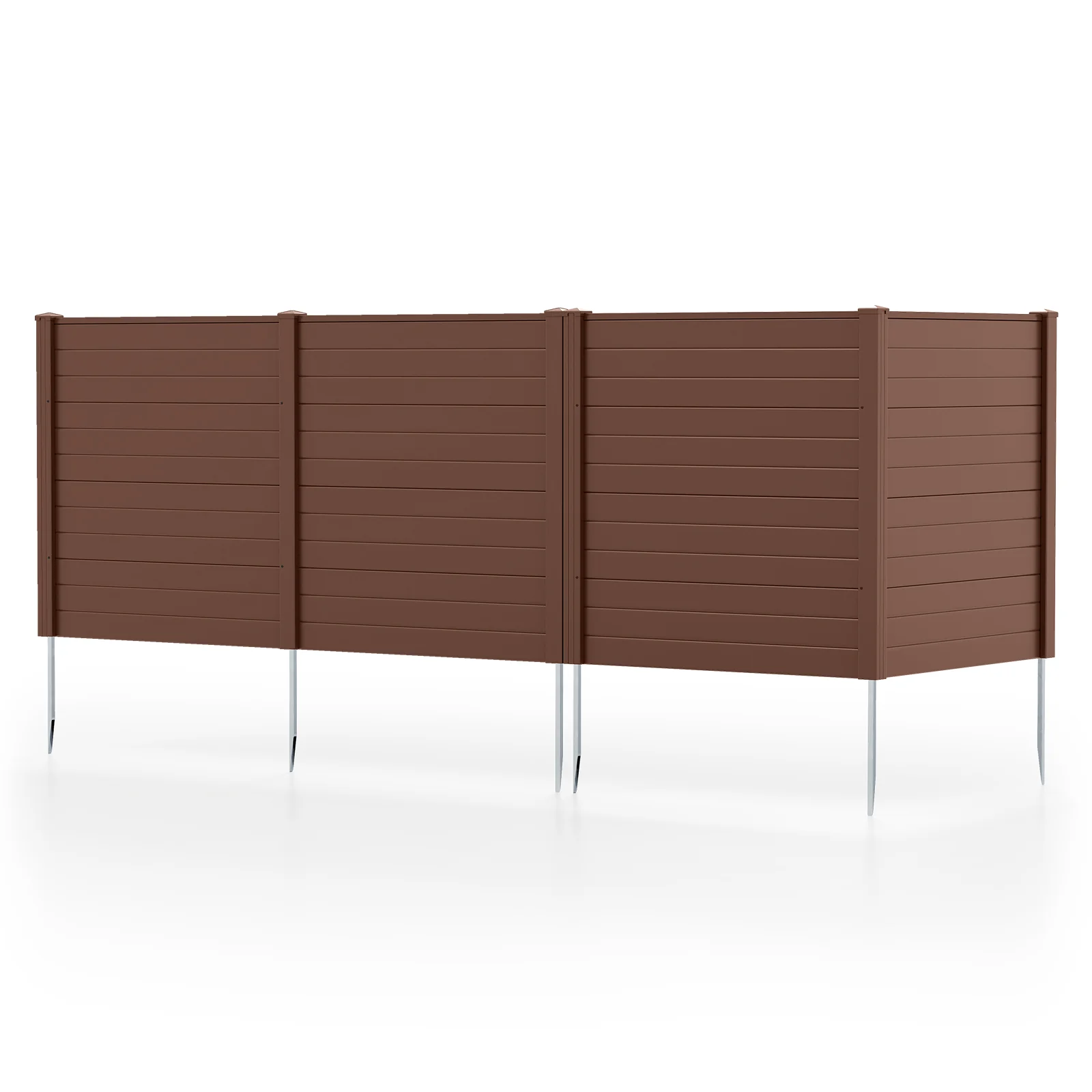 48 x 48 Inch Air Conditioner Enclosure, Brown - Image 5