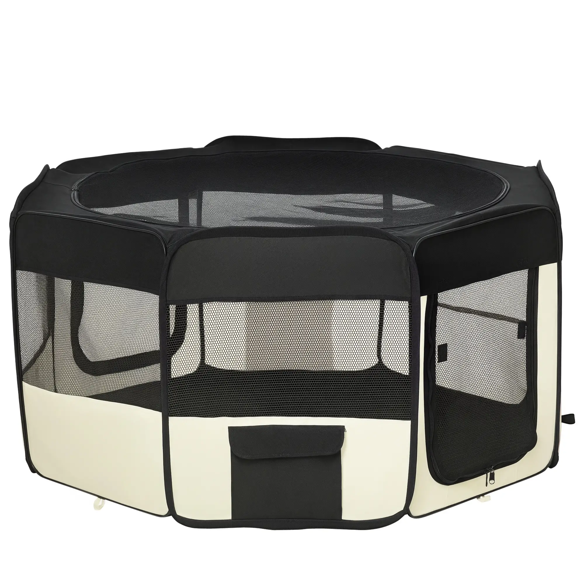 49.2-Inch Soft Folding Dog Playpen, Outdoor Pet Pen with Bag