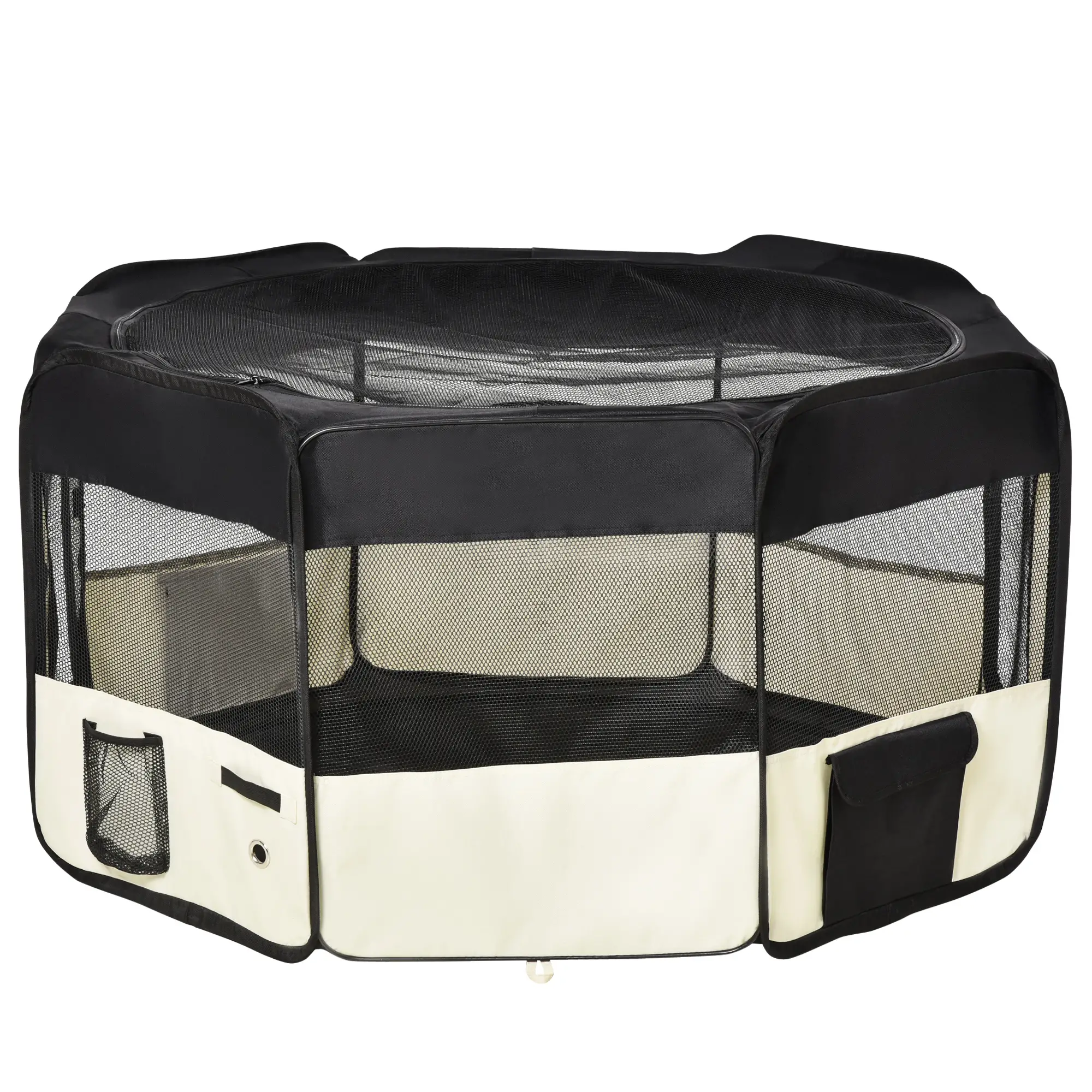 49.2-Inch Soft Folding Dog Playpen, Outdoor Pet Pen with Bag - Image 11