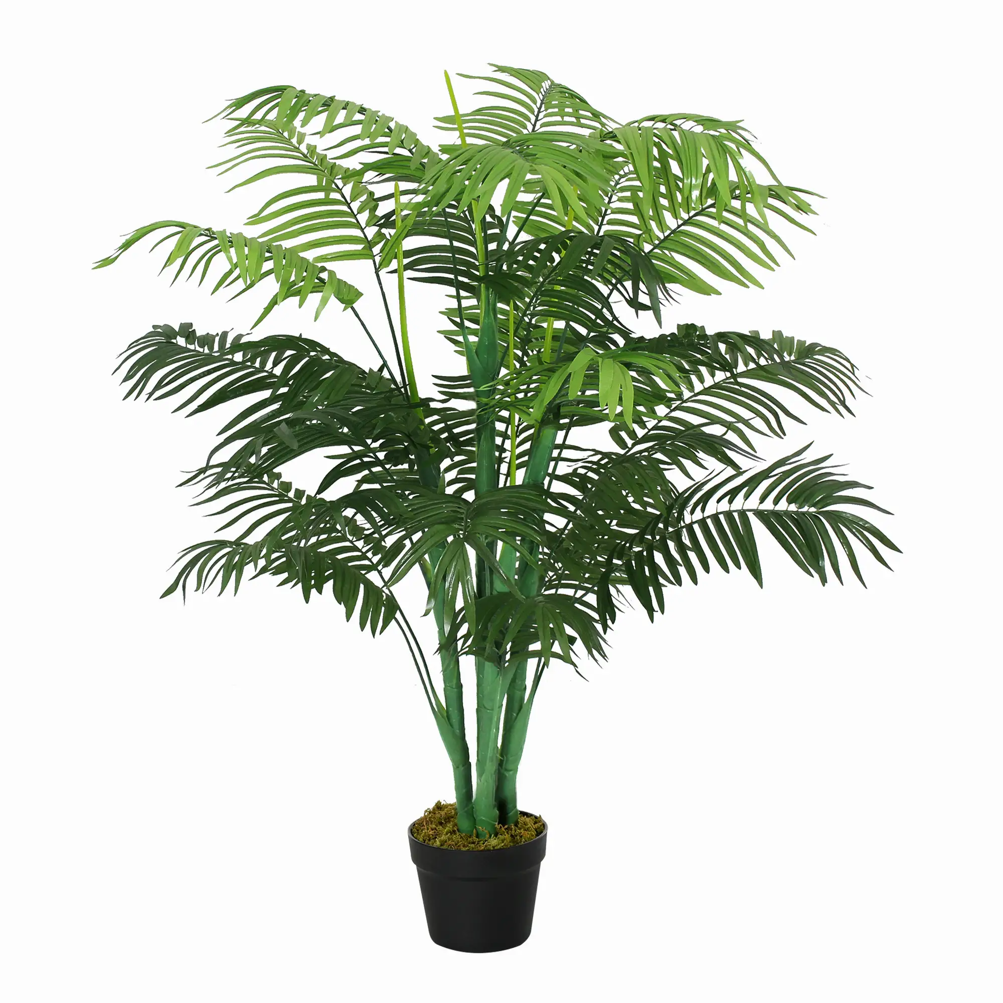4FT Artificial Palm Tree, Fake Tropical Plant, Green - Image 11