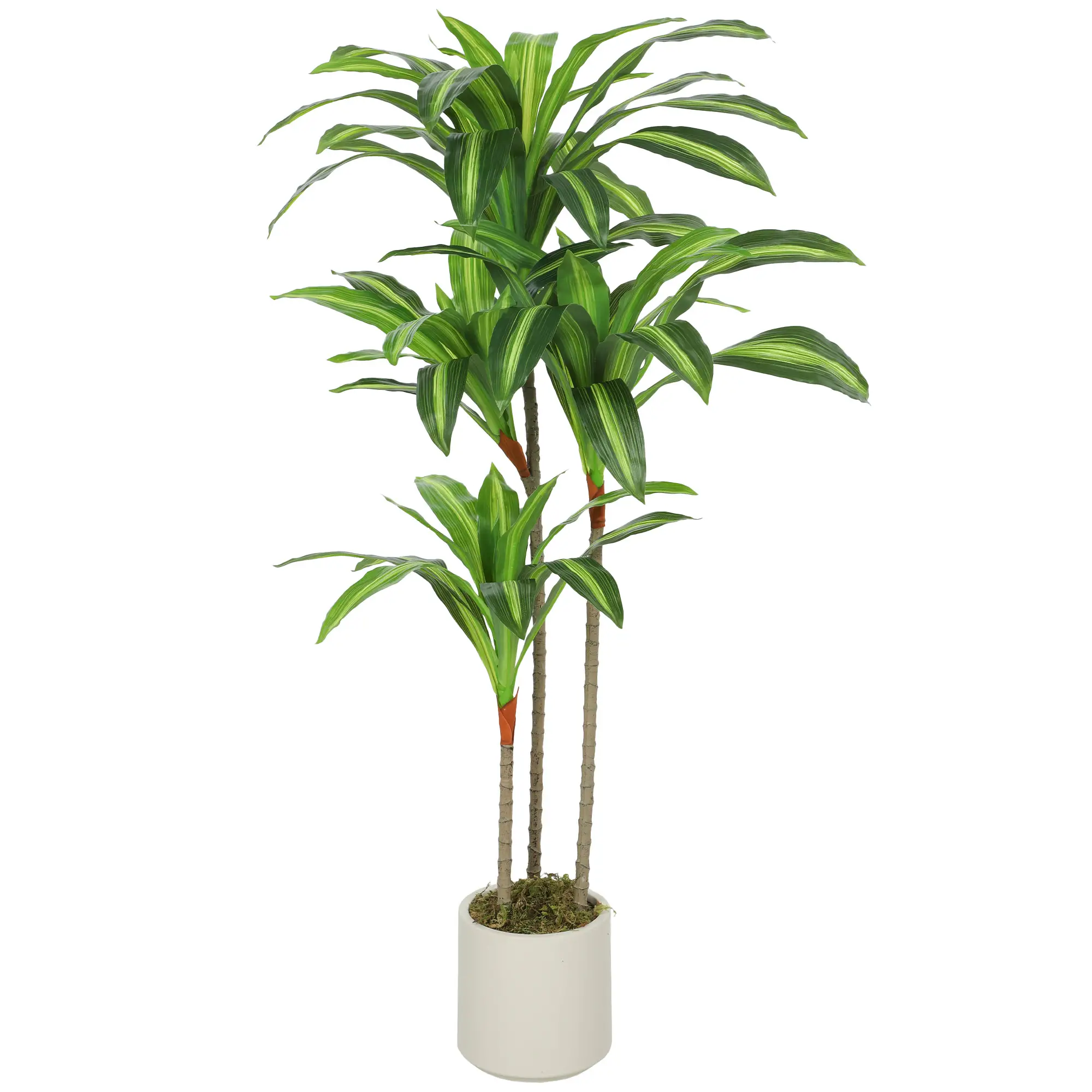4FT Dracaena Artificial Plant, Bendable Trunks, Green - Image 11