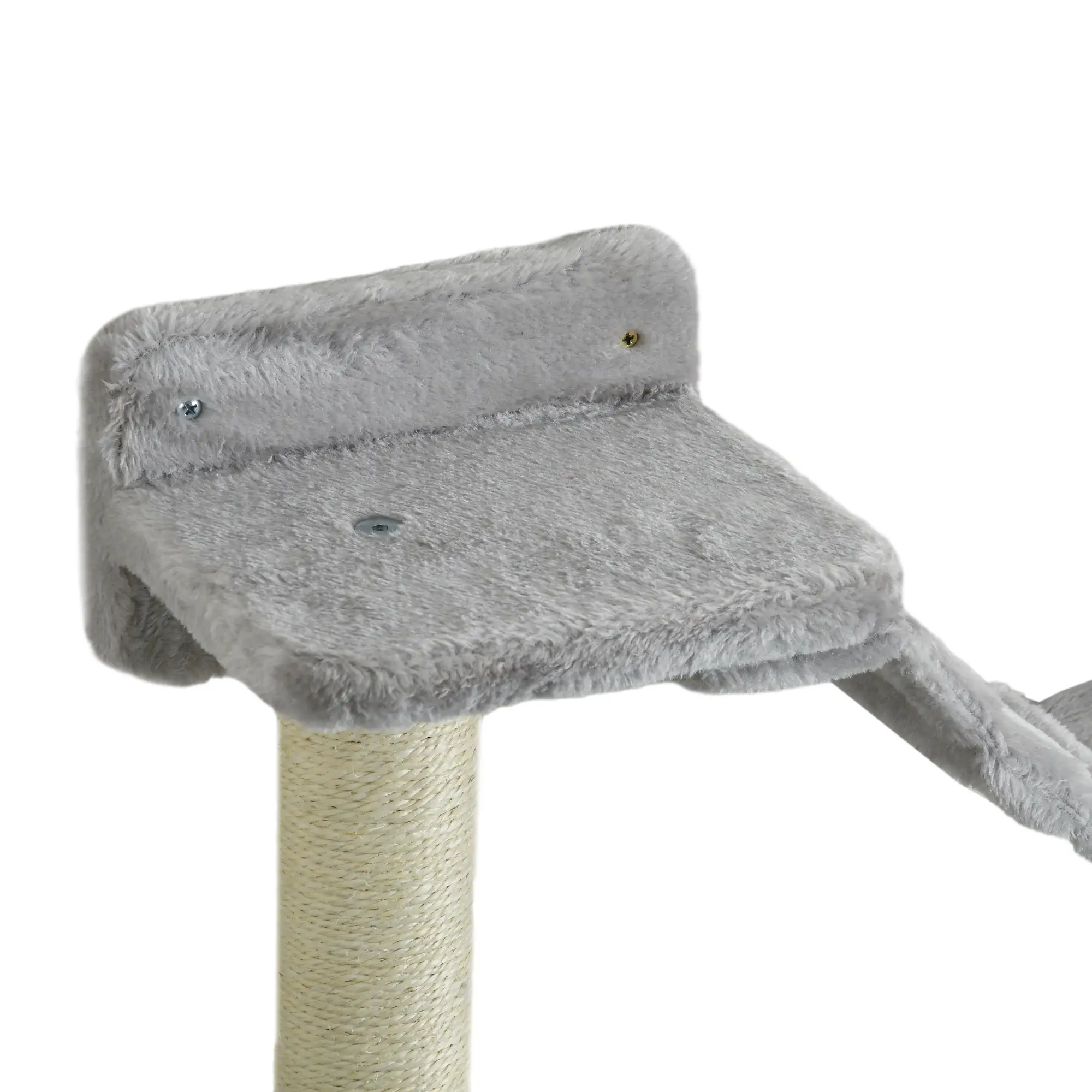 4PCs Cat Wall Shelves, Hammock, Scratching Post, Ladder, Grey - Image 10