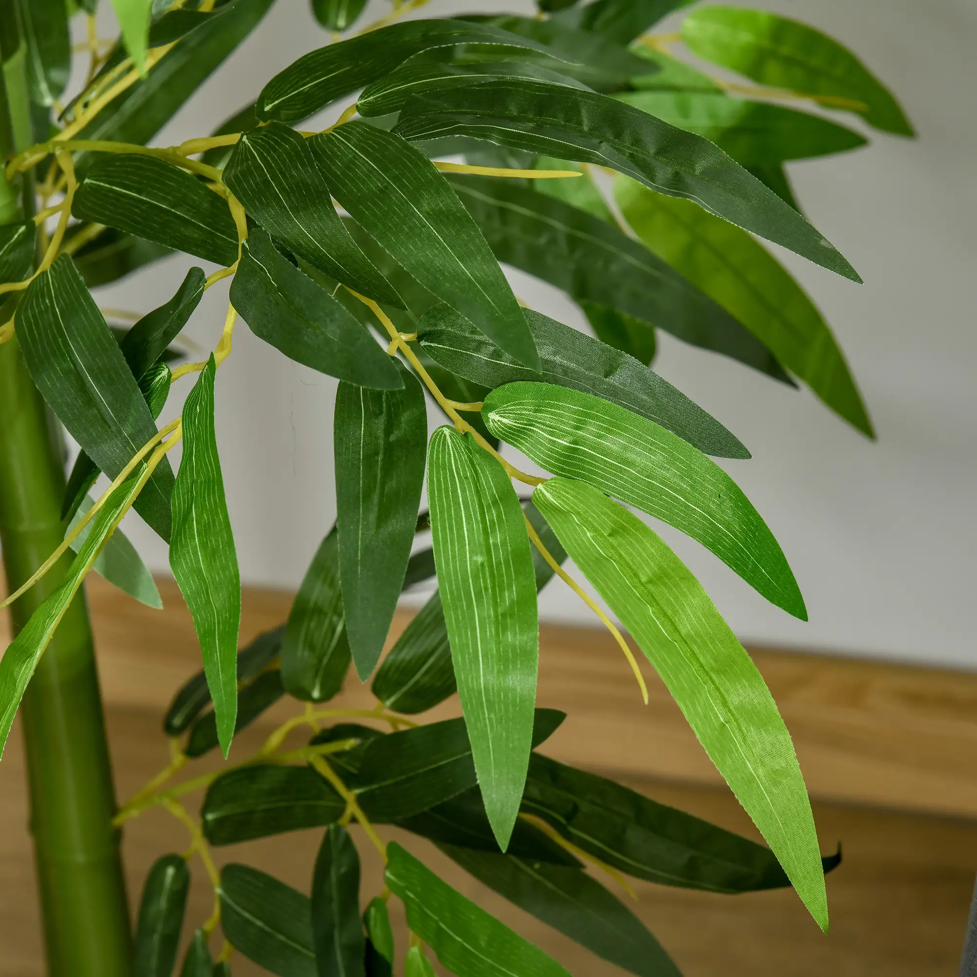 5.3ft Artificial Bamboo Tree with Pot, Indoor Decor for Home, Office - Image 9