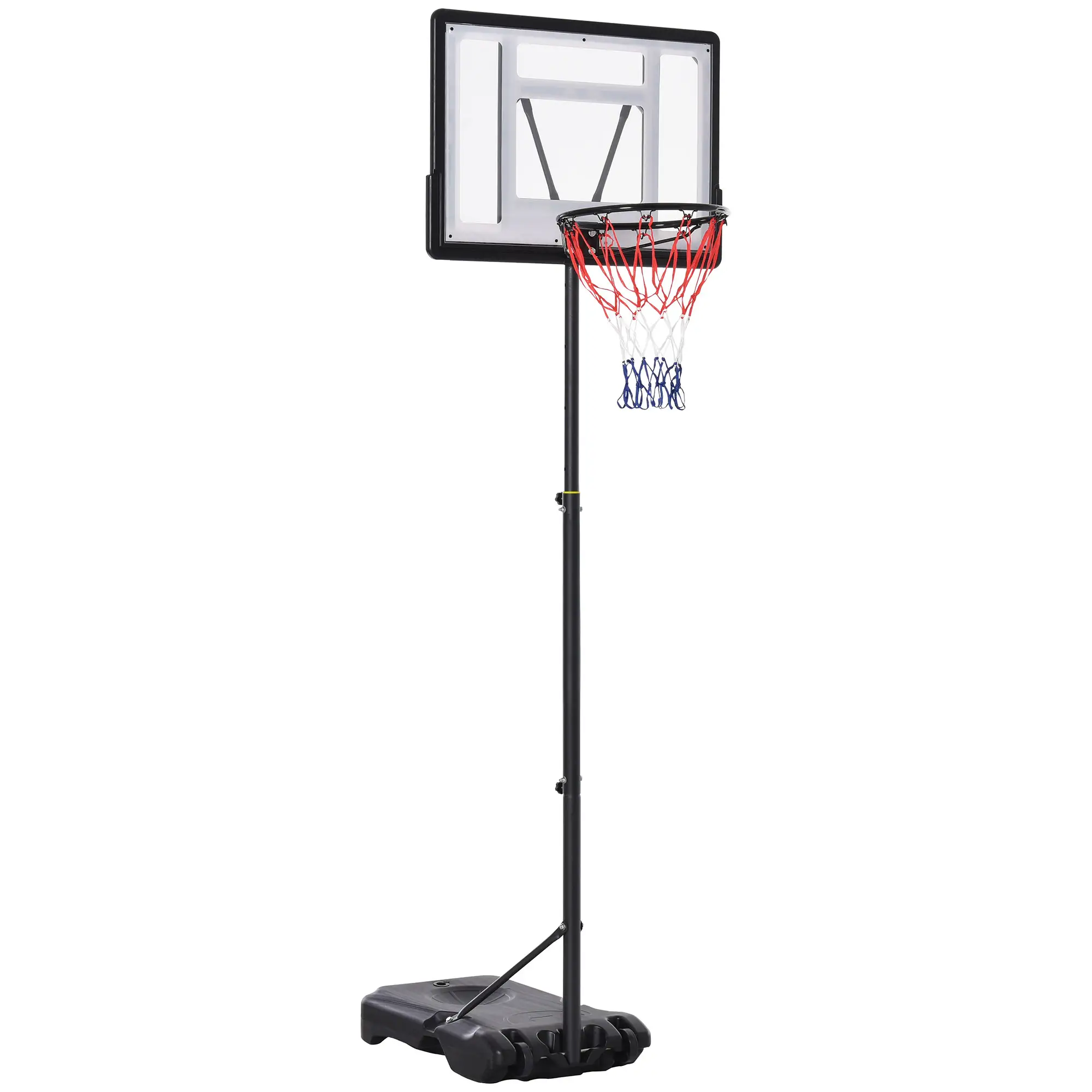 5-7FT Basketball Hoop, Height Adjustable with Wheels for Youth Outdoor