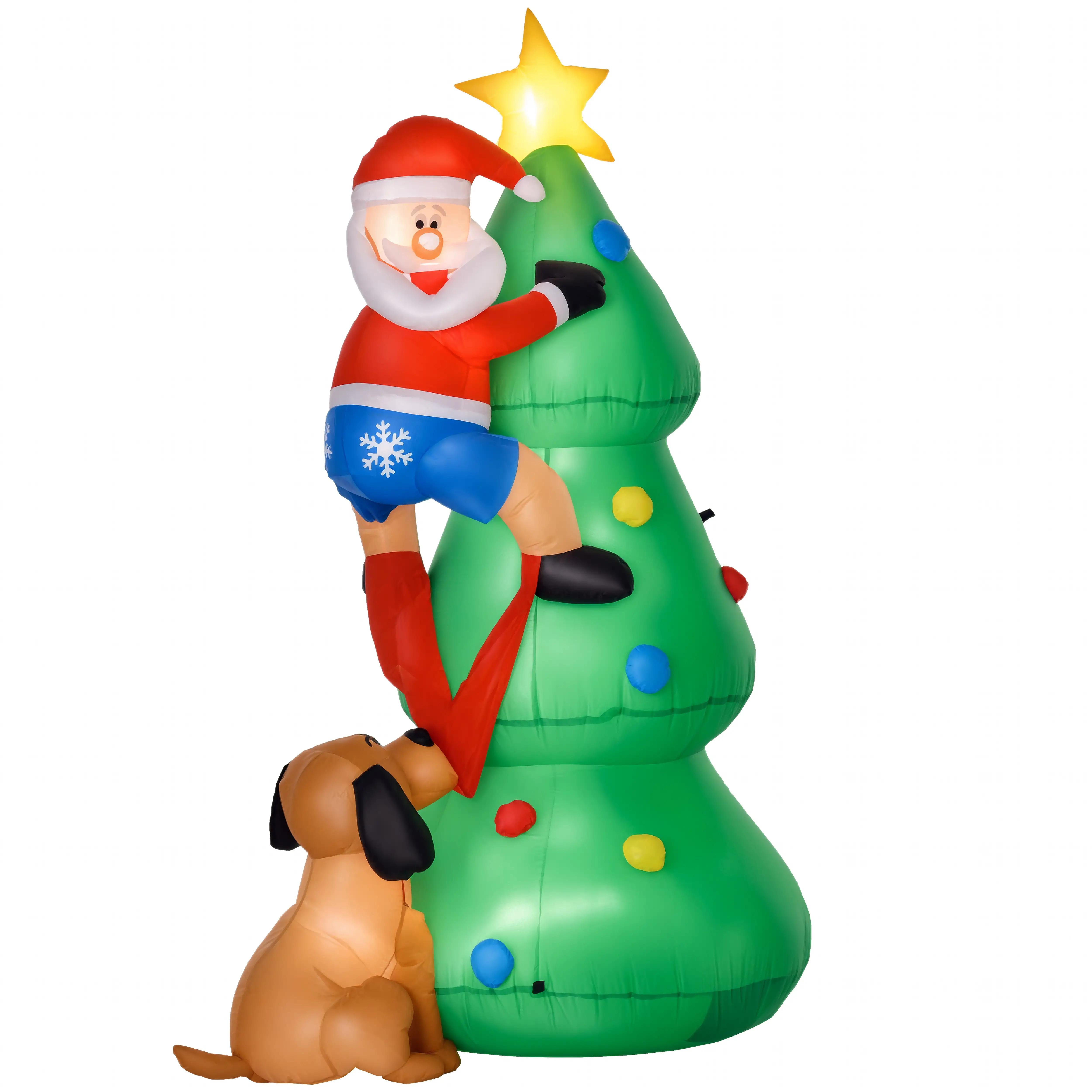 5.9ft Inflatable Christmas Tree, LED Lights, Indoor Outdoor Decor
