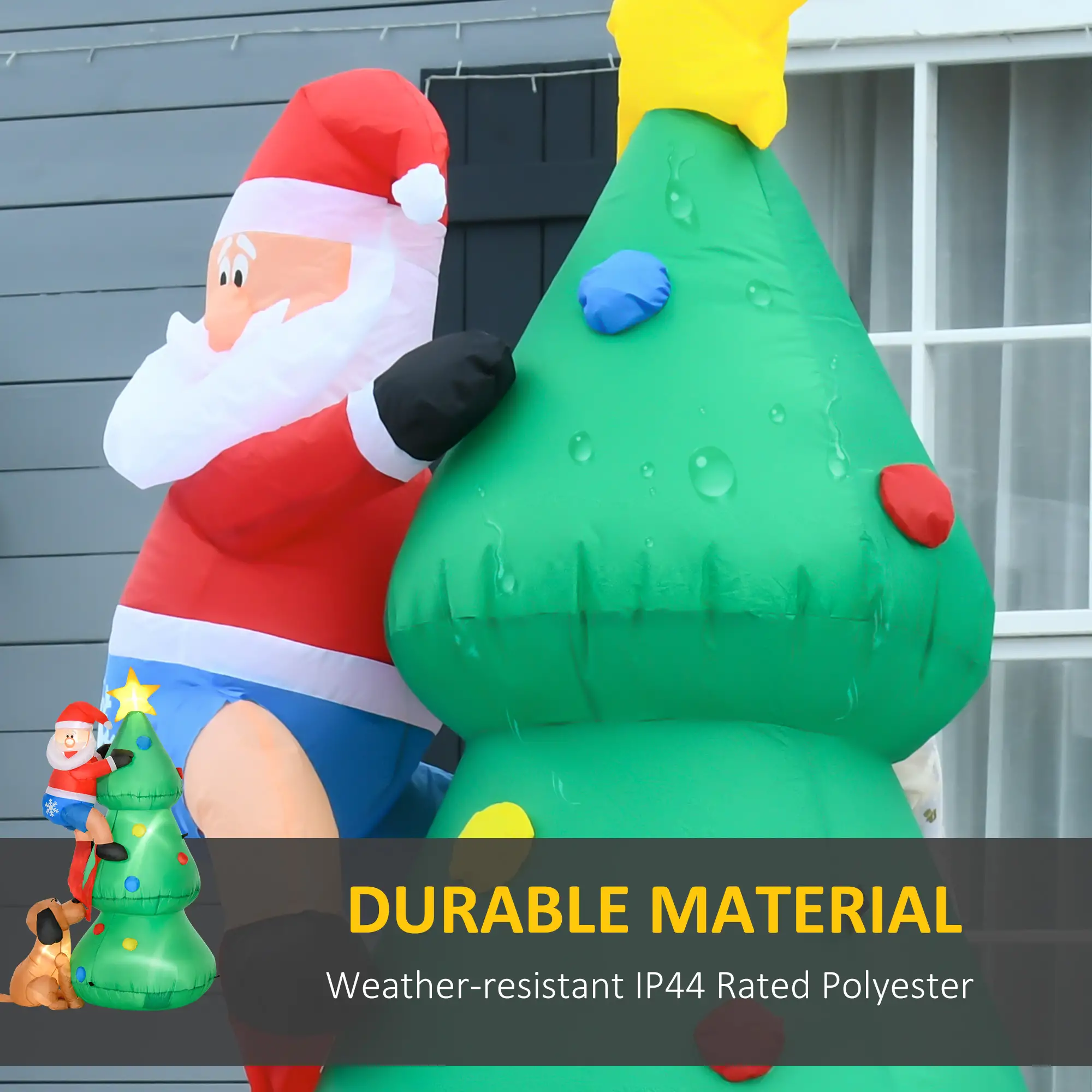 5.9ft Inflatable Christmas Tree, LED Lights, Indoor Outdoor Decor - Image 5
