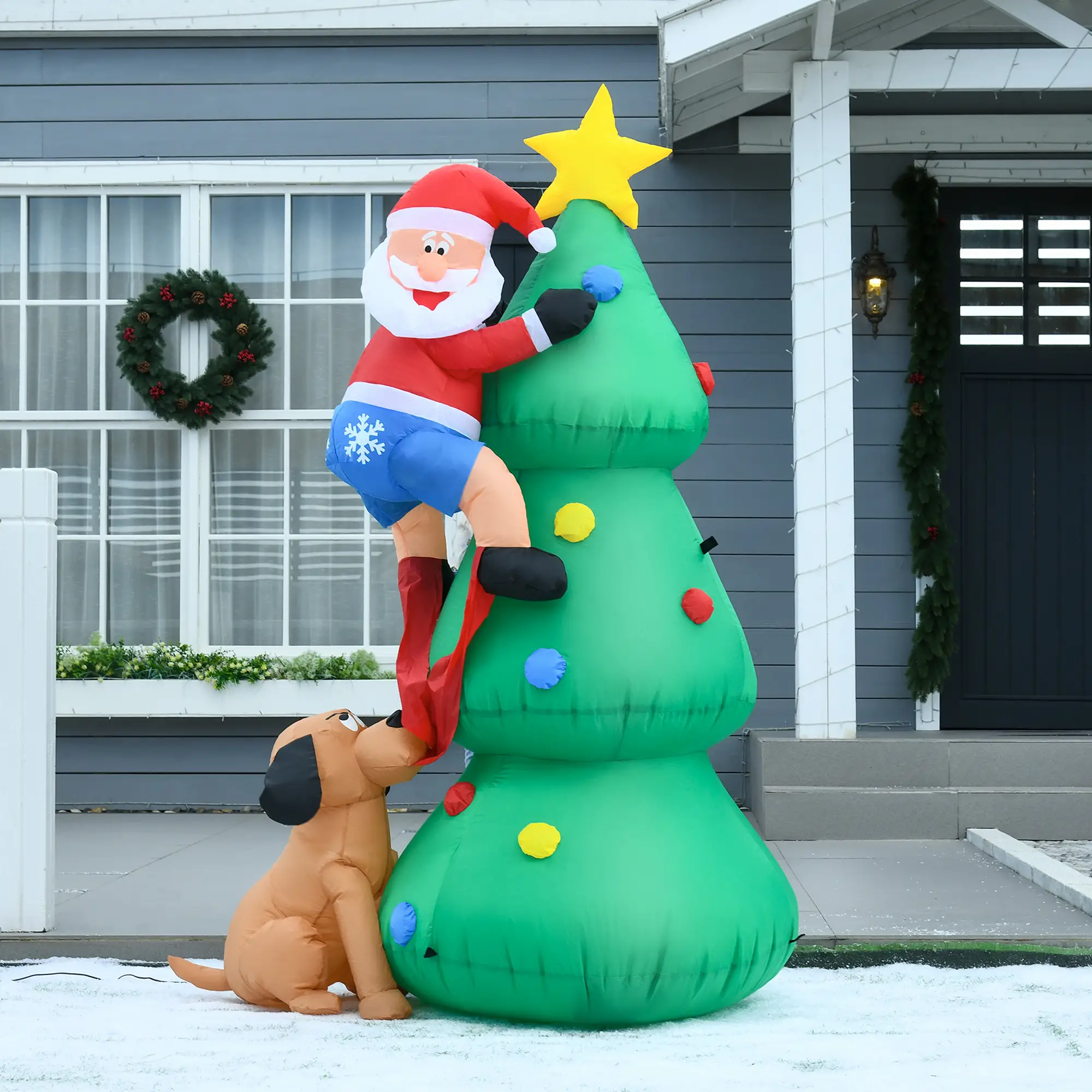 5.9ft Inflatable Christmas Tree, LED Lights, Indoor Outdoor Decor - Image 9