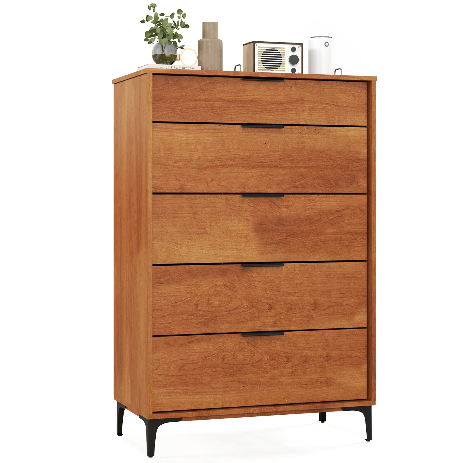 5-Drawer Dresser, Interlock System, Cherry - Image 4
