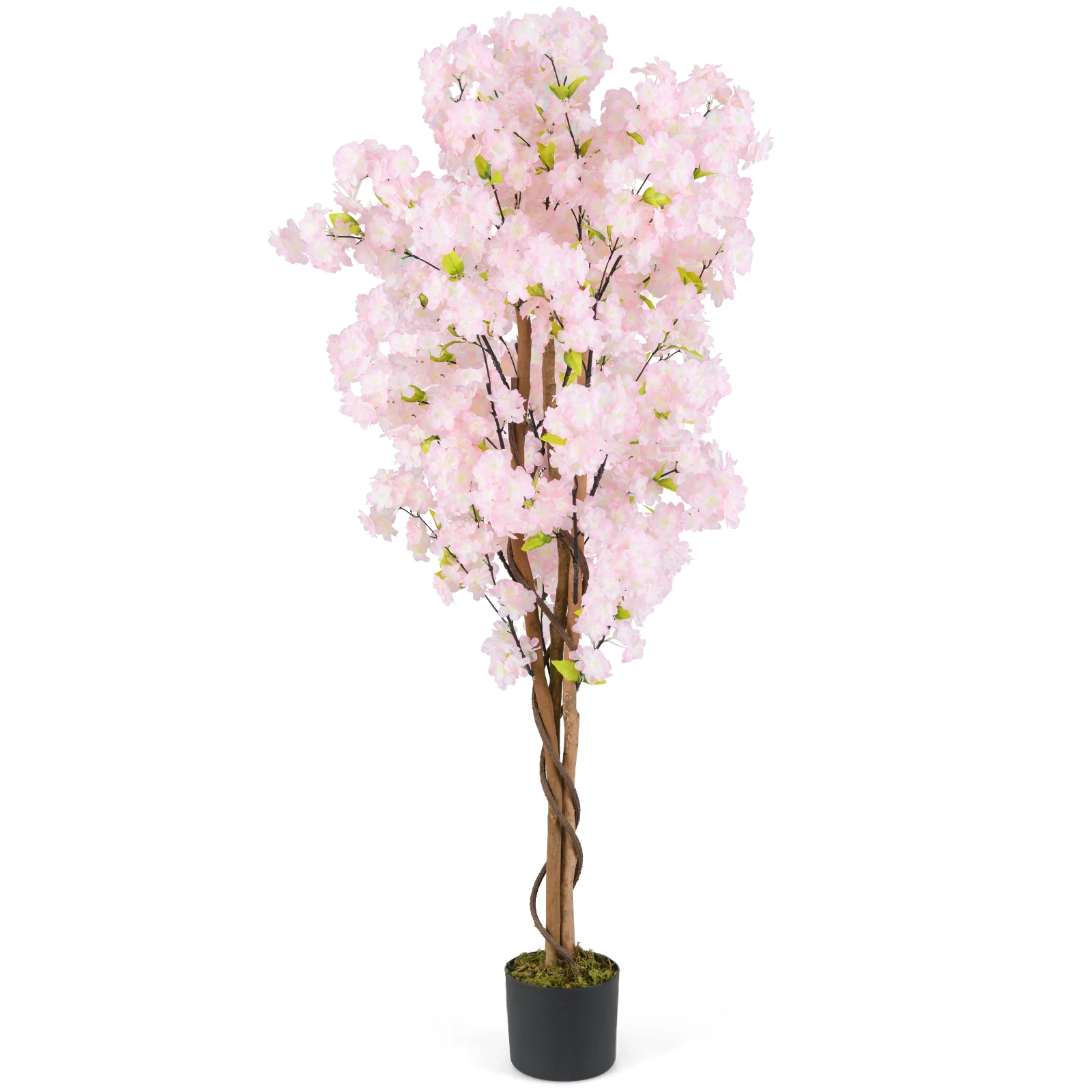 5 FT Artificial Cherry Blossom Tree, 1 Pack, Pink - Image 4