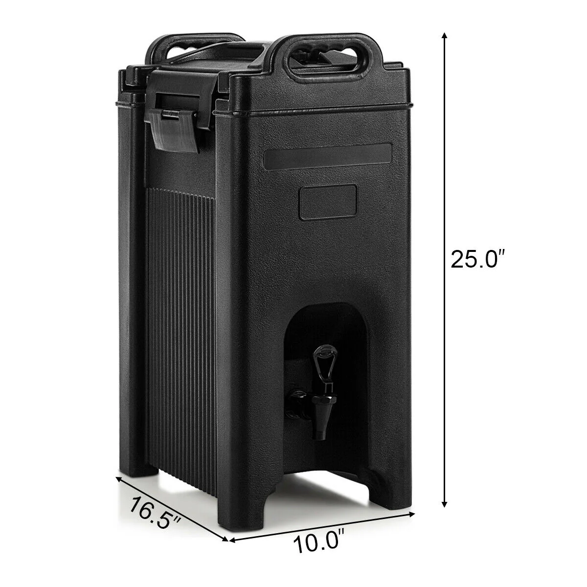 5 Gallon Insulated Beverage Server Dispenser, Black - Image 5