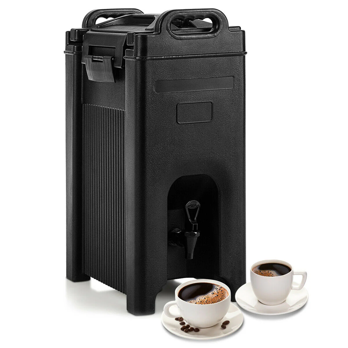 5 Gallon Insulated Beverage Server Dispenser, Black - Image 6