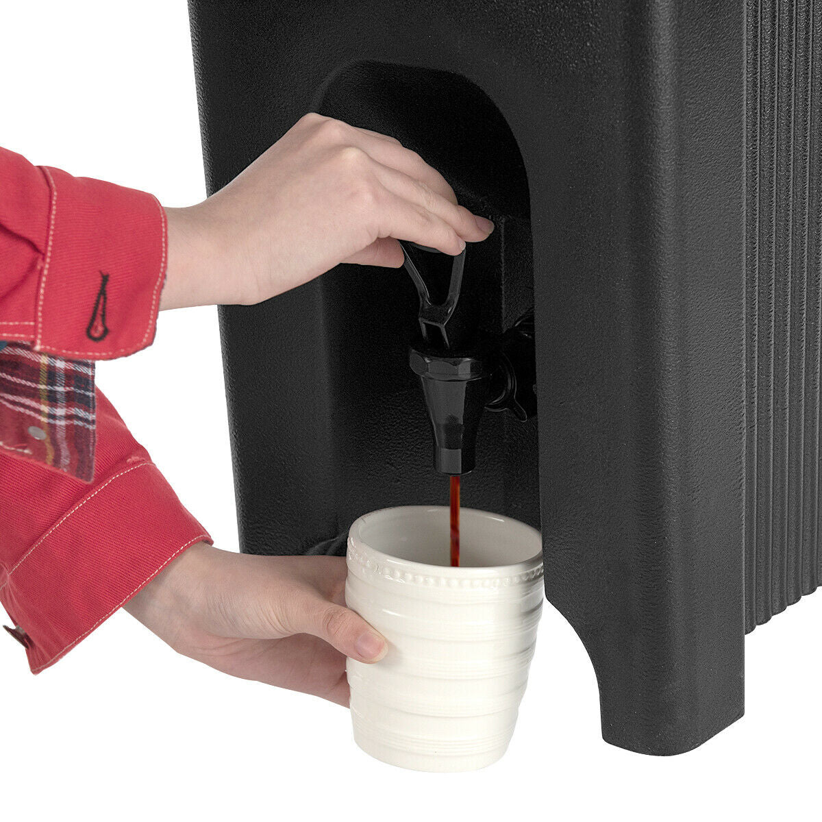 5 Gallon Insulated Beverage Server Dispenser, Black - Image 7