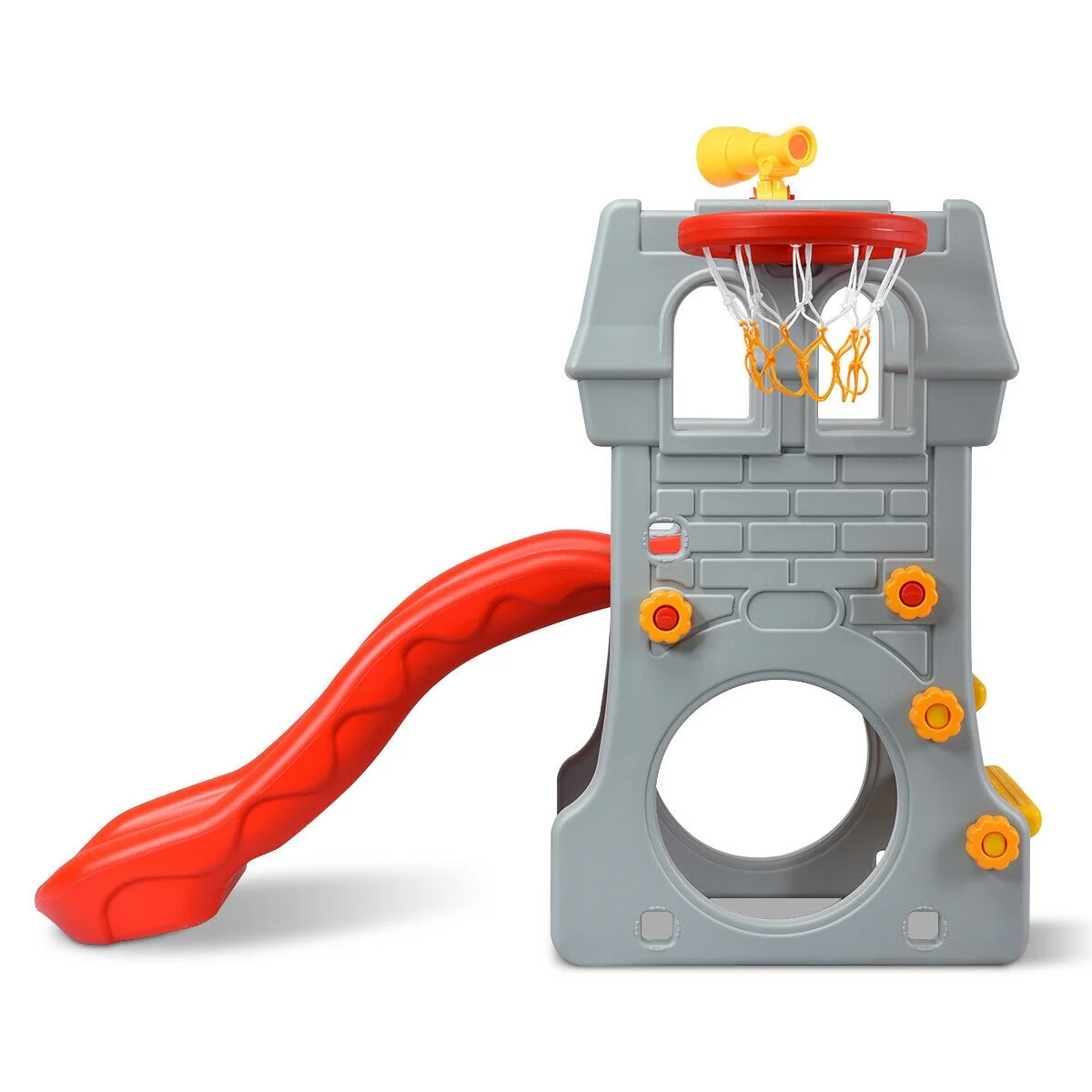 5 In 1 Toddler Climber Slide Playset, Multicolor - Image 6
