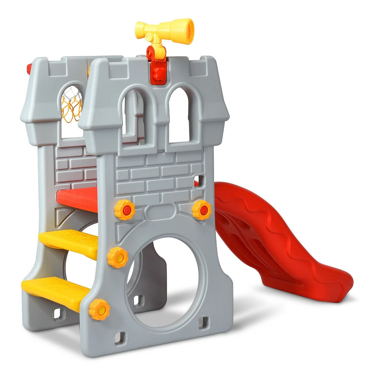 5 In 1 Toddler Climber Slide Playset, Multicolor - Image 7
