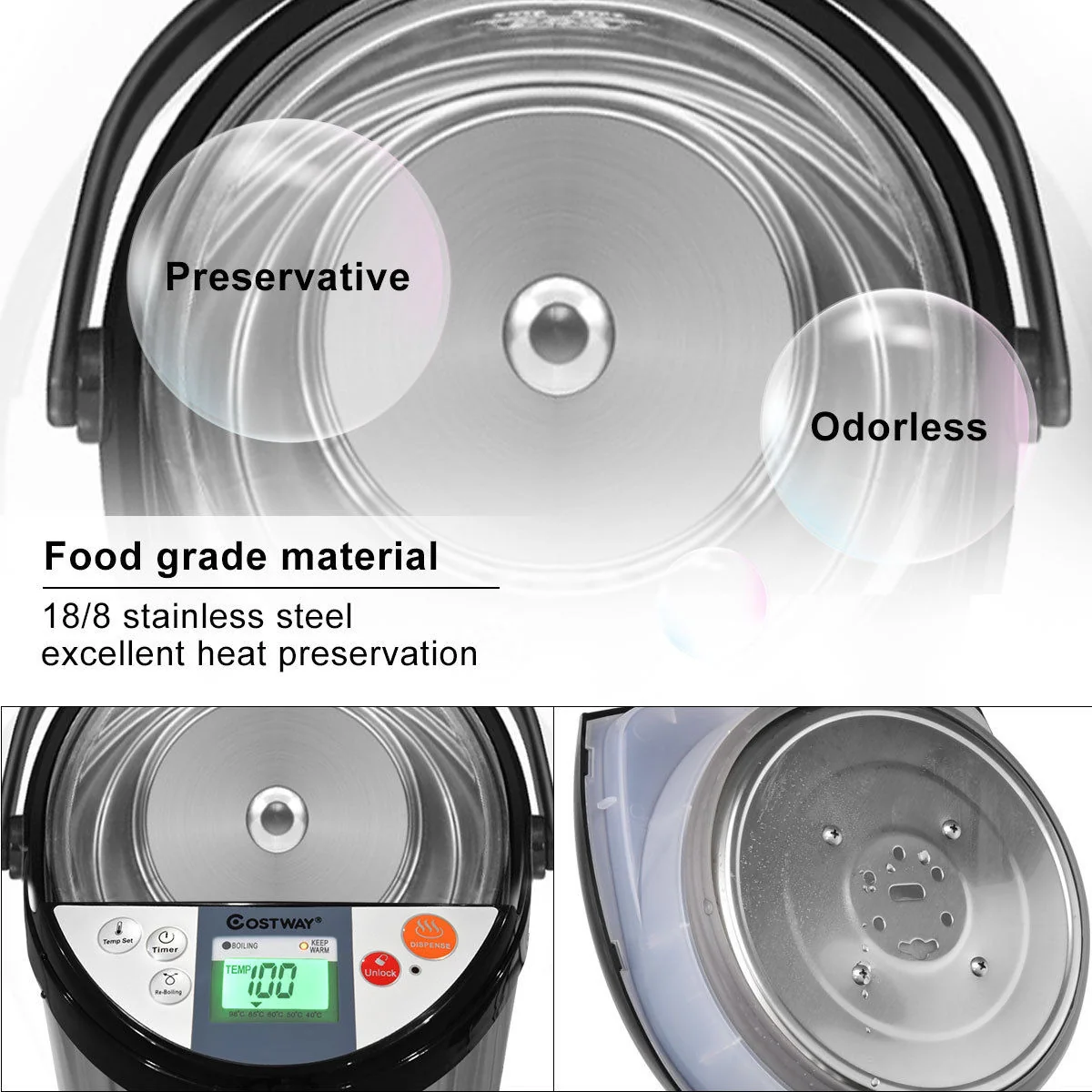 5-Liter Electric LCD Water Boiler And Warmer - Image 10