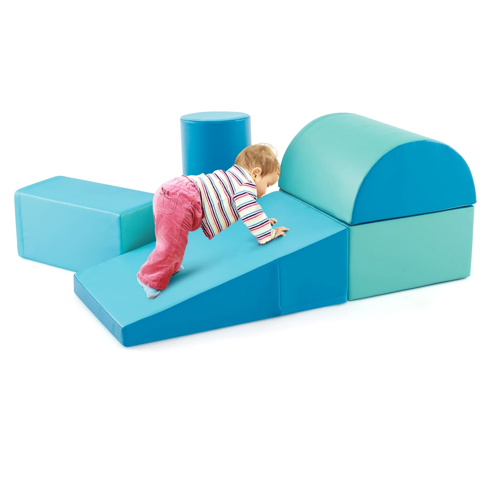 5-Piece Kids Climb And Crawl Activity Playset, Navy - Image 5