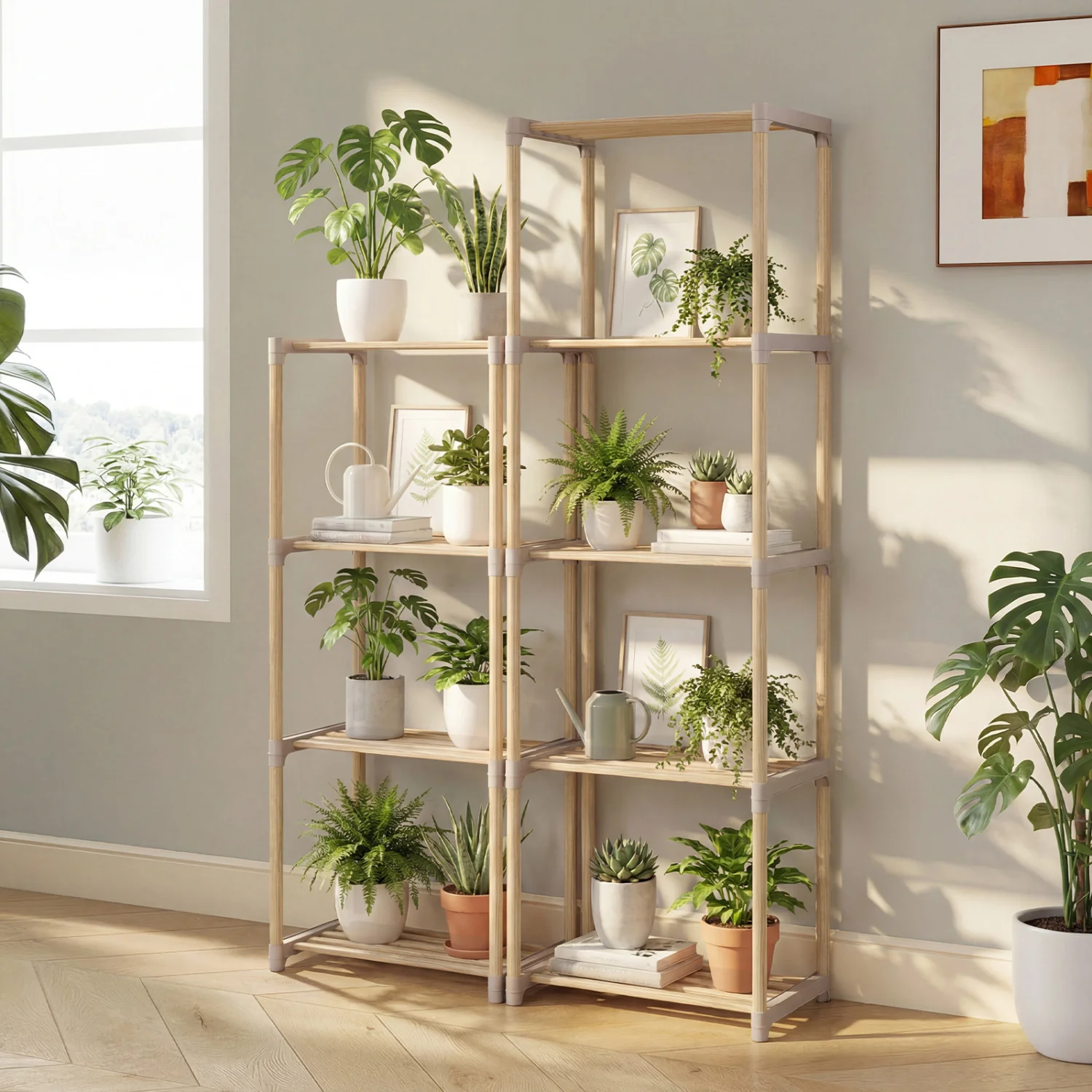 5-Tier Bookshelf With Open Shelves, Home Office And Bathroom - Image 10