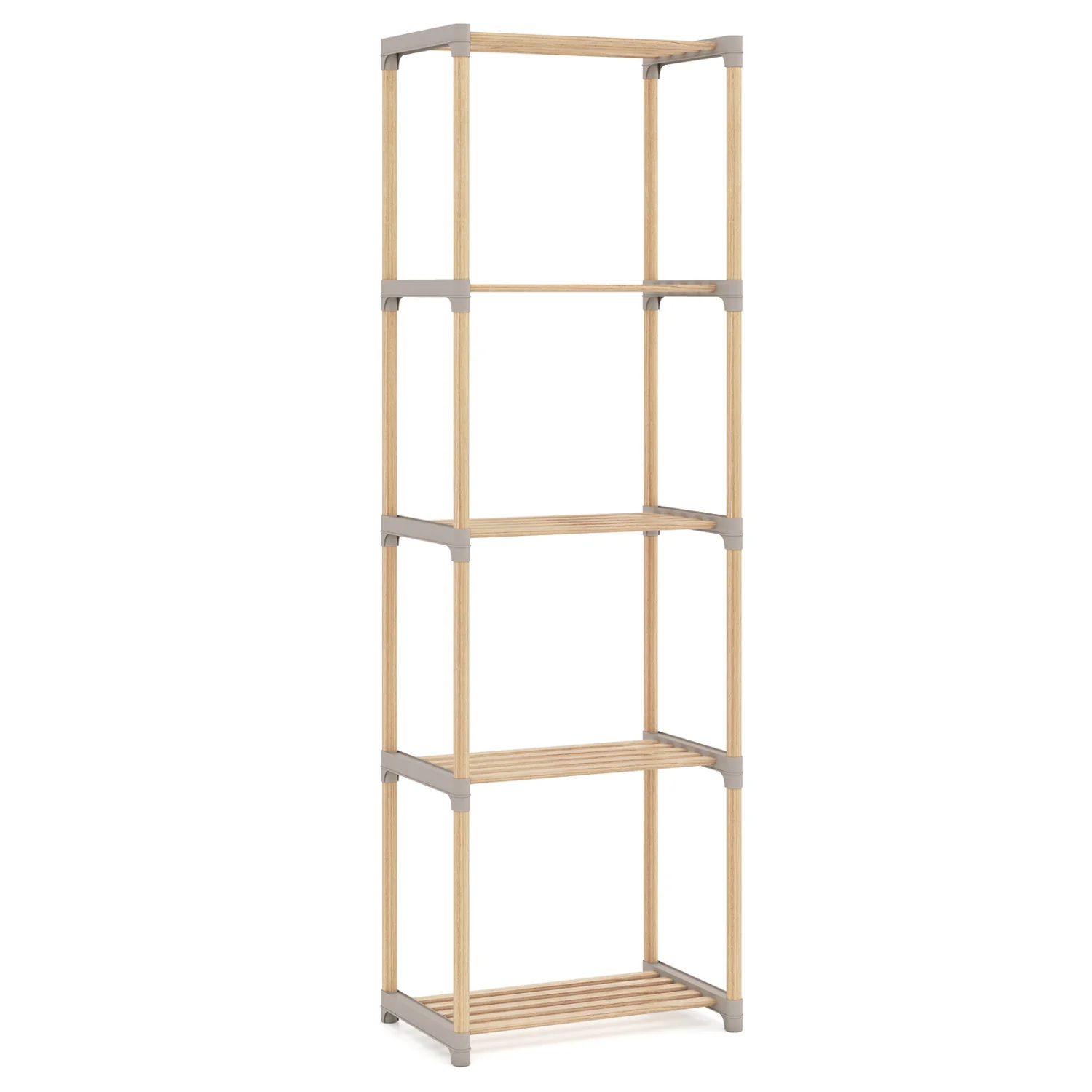 5-Tier Bookshelf With Open Shelves, Home Office And Bathroom - Image 5