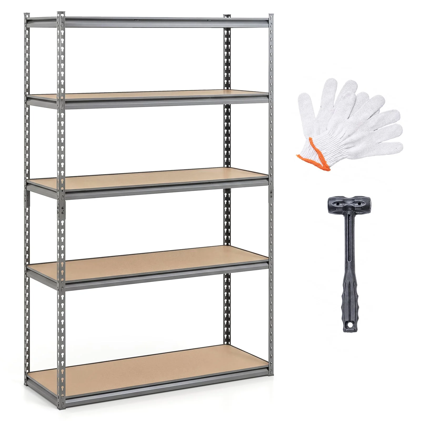 5-Tier Garage Shelving, 2200 LBS Metal Storage Rack