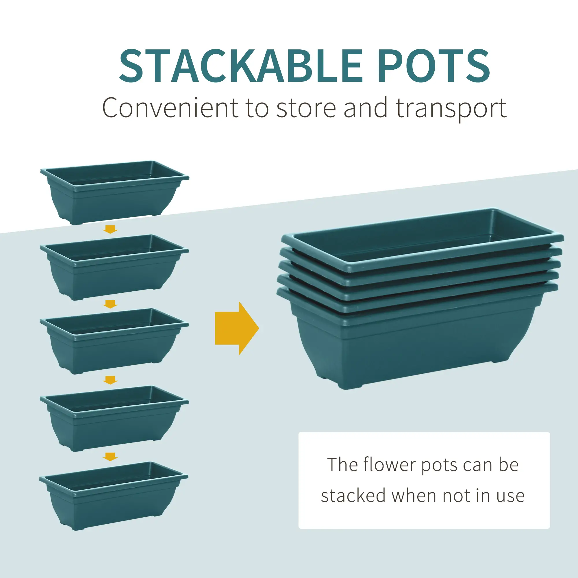 5-Tier Raised Garden Bed, 5 Planter Box, Outdoor Plant Stand, Green - Image 5