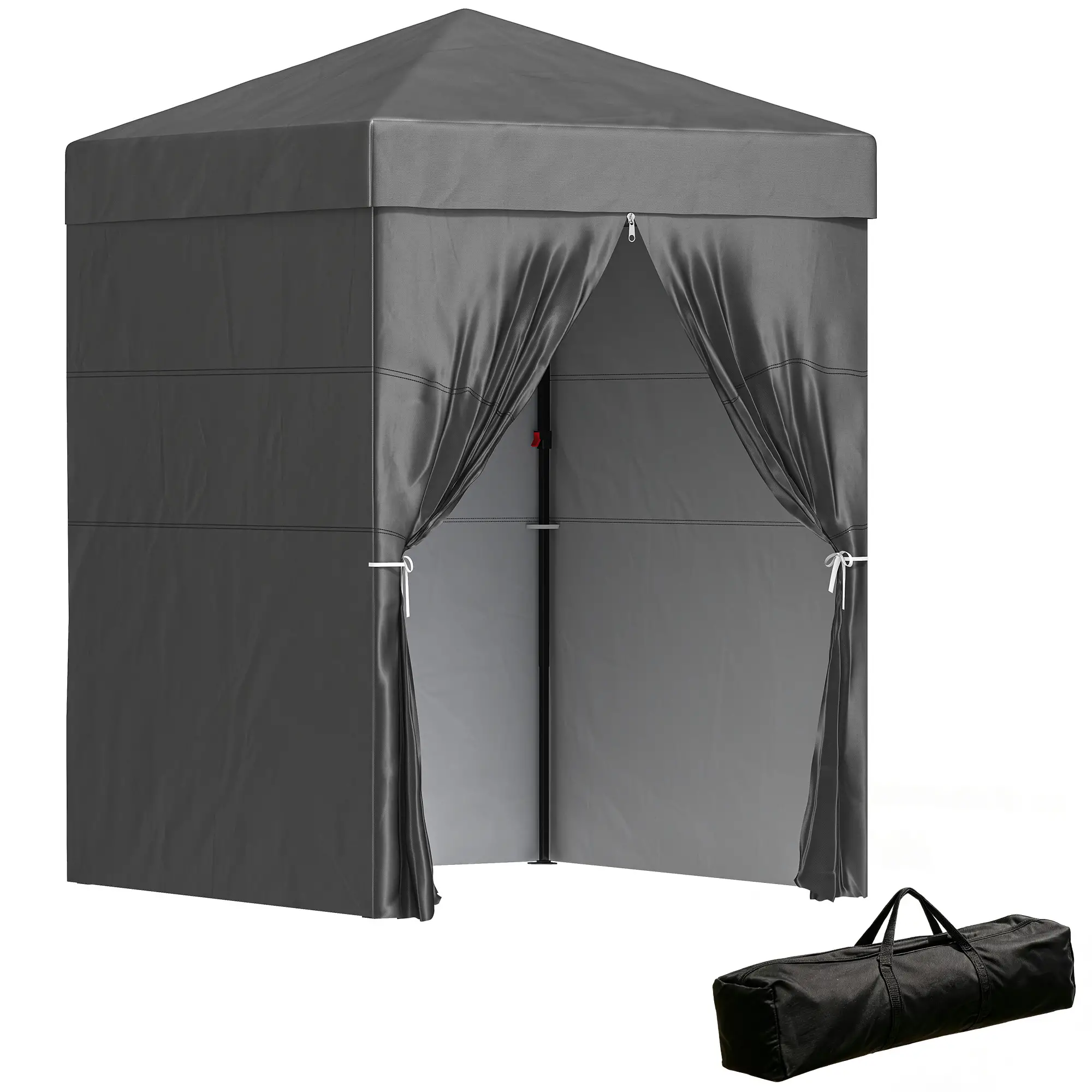 5 x 5 ft Compact Pop Up Canopy Tent, UPF 50+ Changing Room, Portable Instant Privacy Canopy, Dark Grey - Image 11