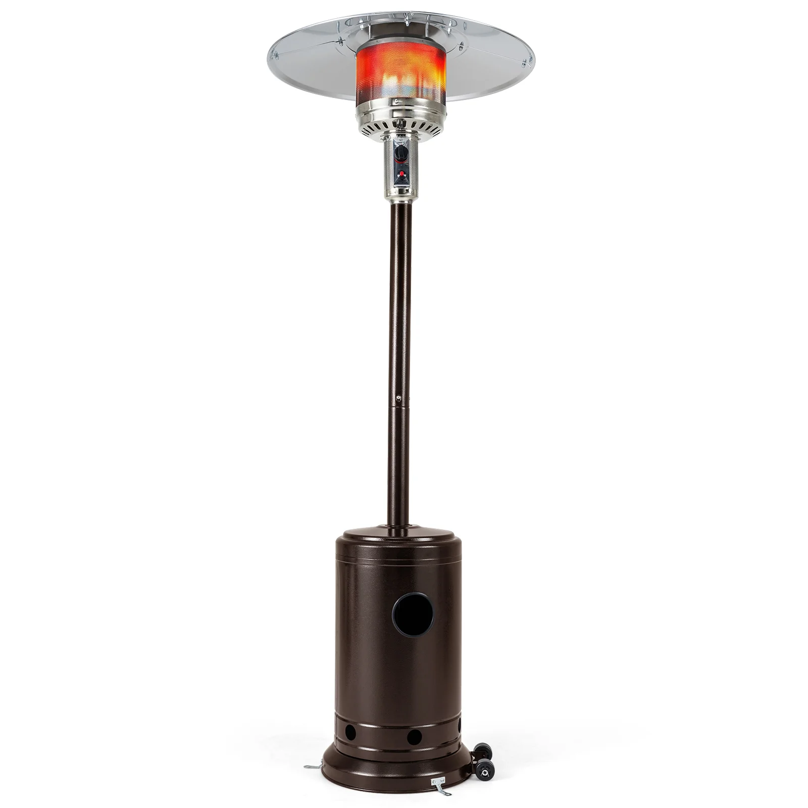 50,000 BTU Patio Propane Gas Heater, Stainless Steel Burner, Bronze