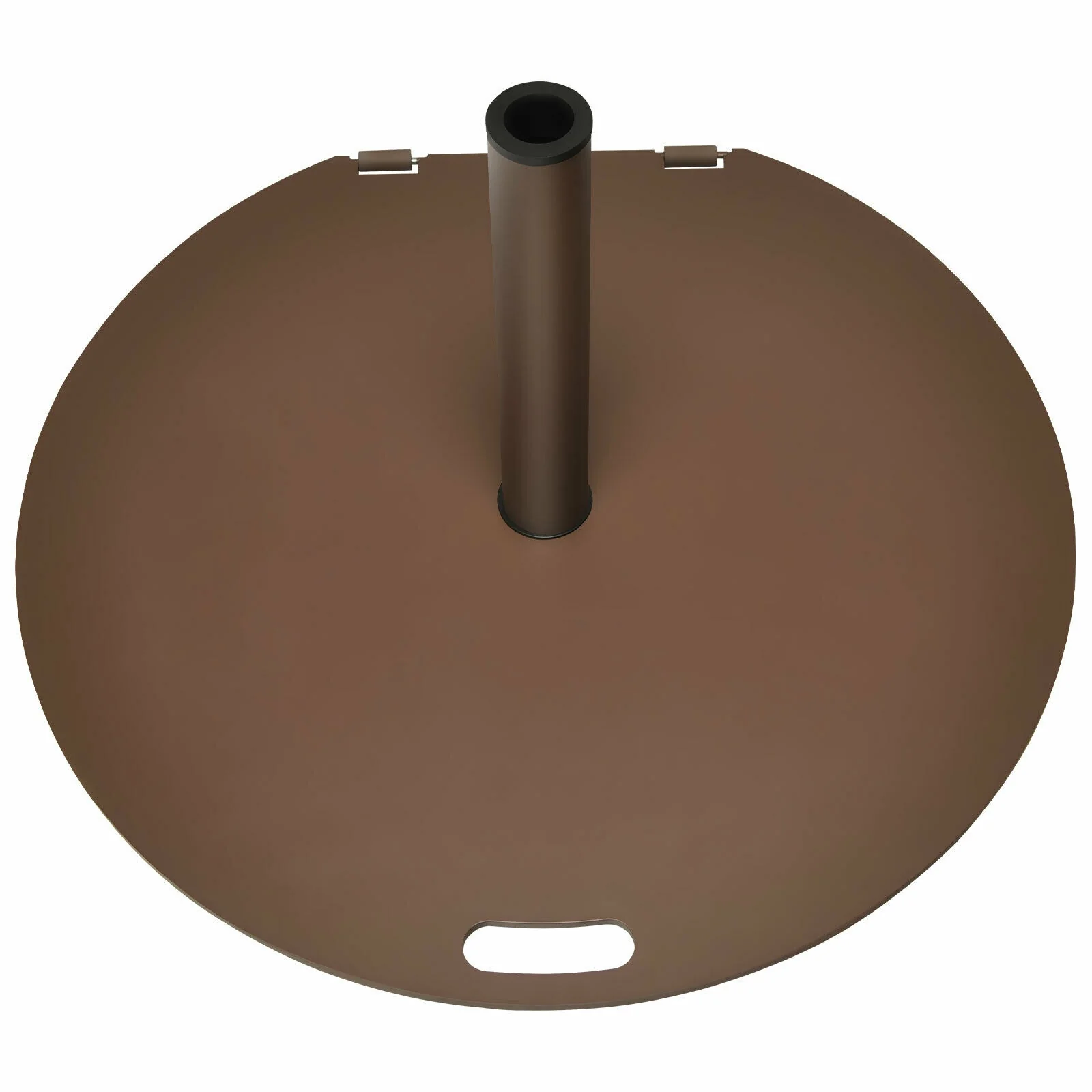 50 Lbs Umbrella Base Stand With Wheels, Brown - Image 8