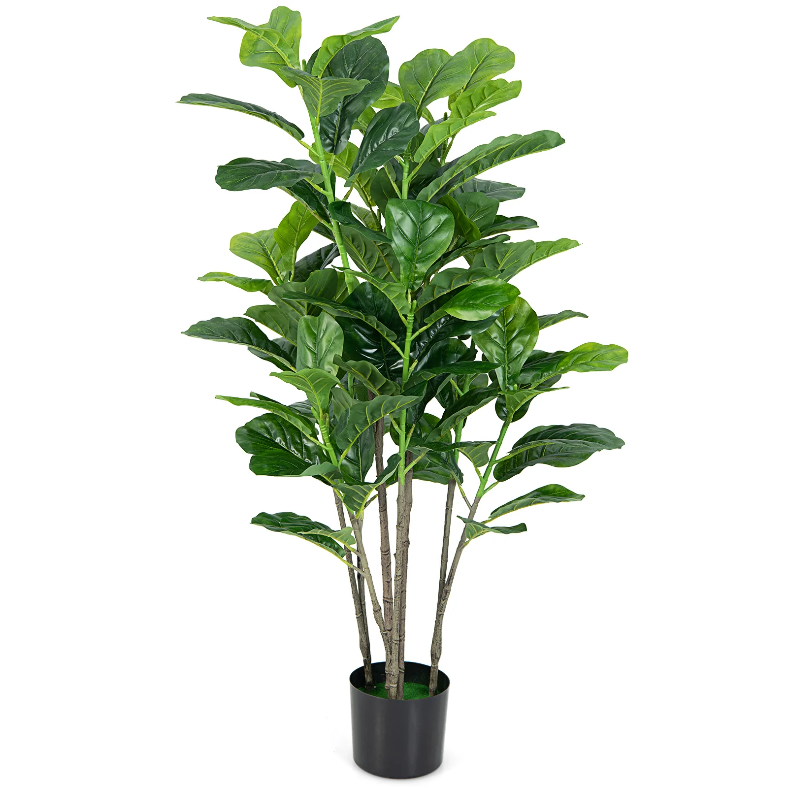 51 Inch Artificial Fiddle Leaf Fig Tree, 2-Pack, Green - Image 9