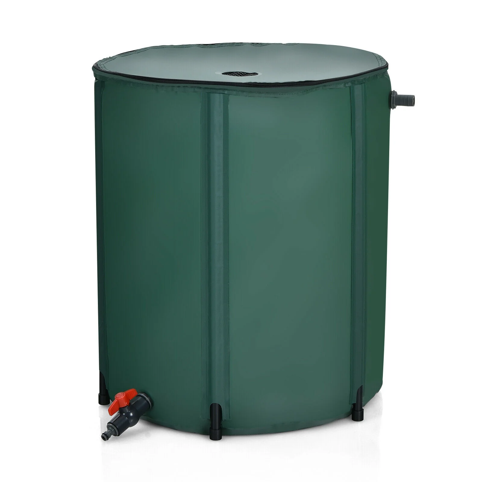 53 Gallon Collapsible Rain Barrel, Green - Image 8