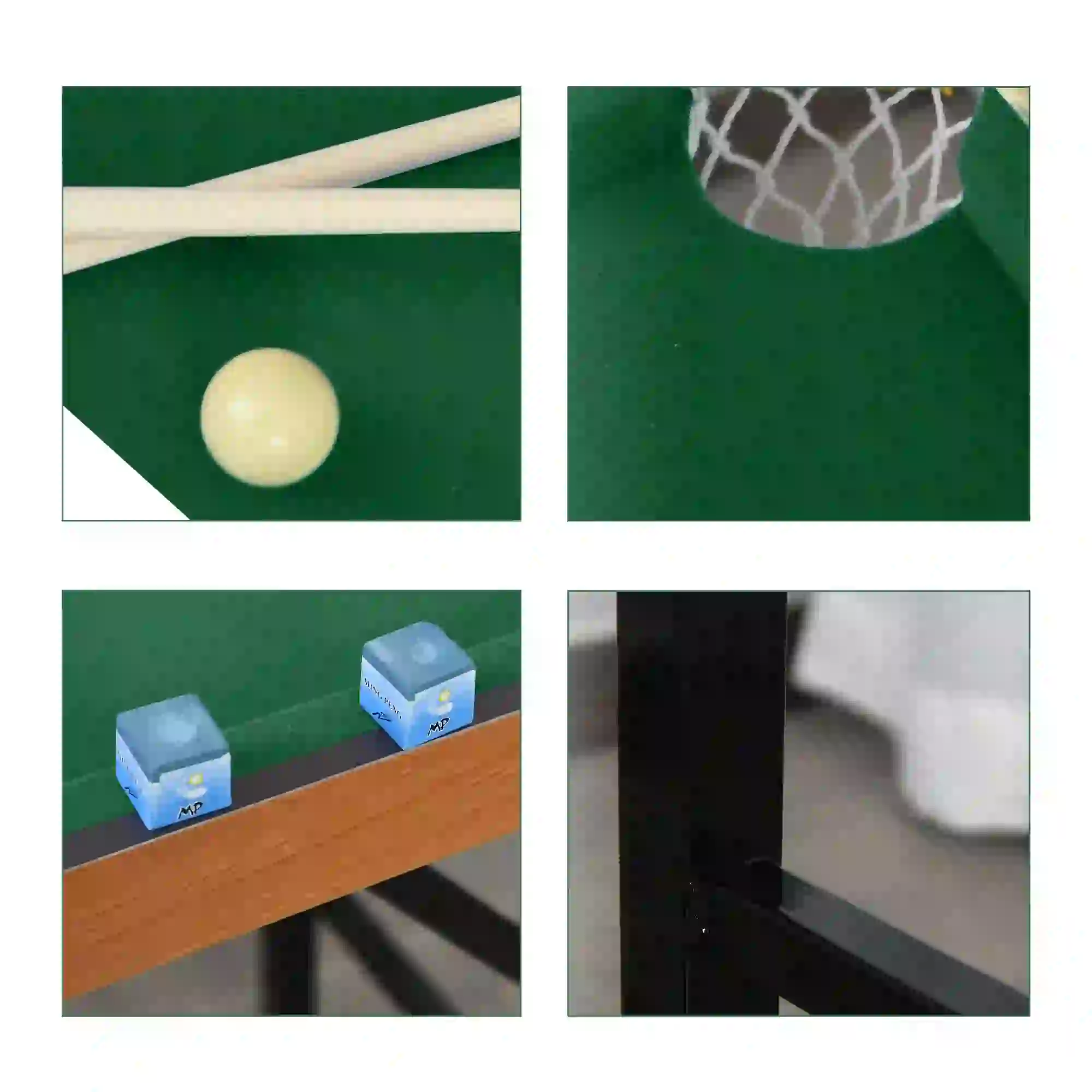 54.3"L Mini Pool Table, Portable, Includes Cues, Balls, Chalk, Rack - Image 7